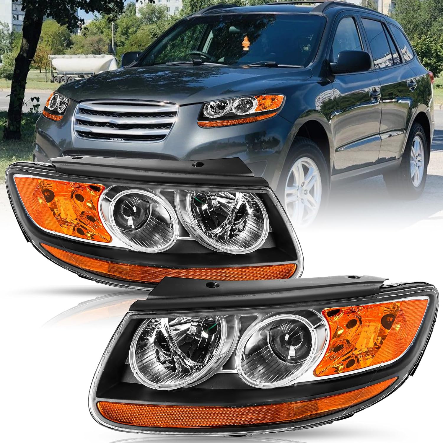 Headlight Fits for 2007 2008 2009 2010 2011 2012 Hyundai Santa Fe Headlight Fits for 2007 2008 2009 2010 2011 2012 Hyundai Santa Fe