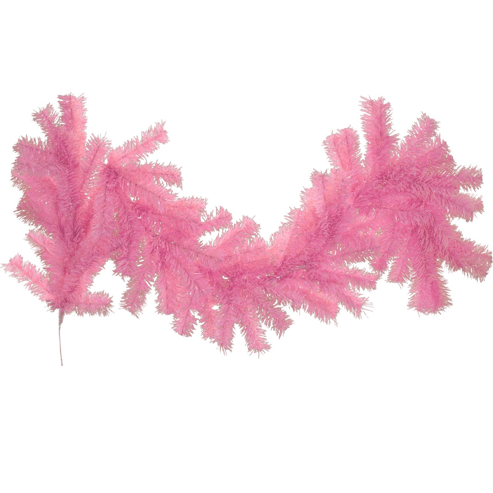 6FT Pink Christmas Brush Garland Pink Tinsel 72in Long X 16in Width Hanging Wire 6FT Pink Christmas Brush Garland Pink Tinsel 72in Long X 16in Width Hanging Wire