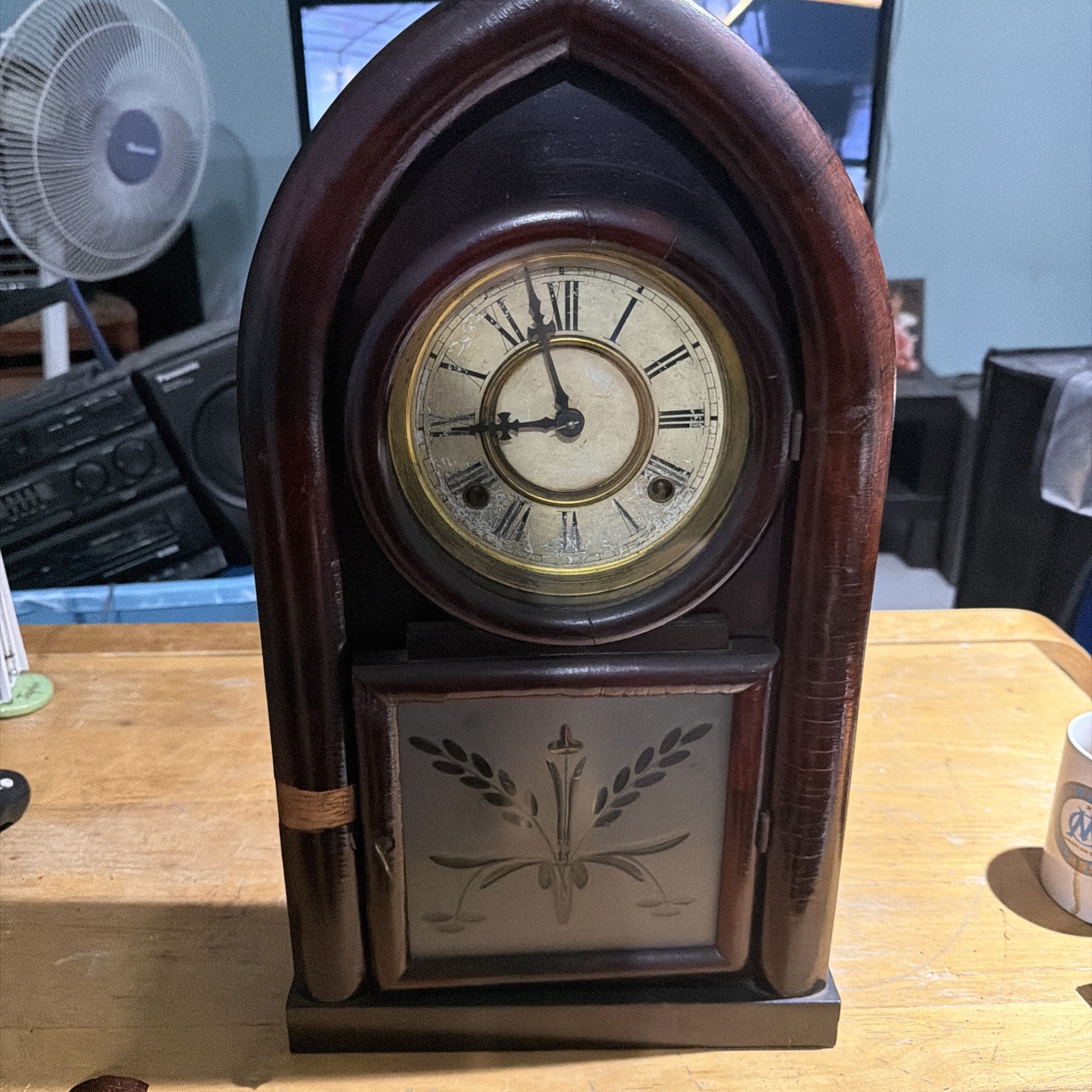 Antique H.J. Davies Beehive Clock RUNNING With Rare 1875 Patent Pendulum NY Antique H.J. Davies Beehive Clock RUNNING With Rare 1875 Patent Pendulum NY