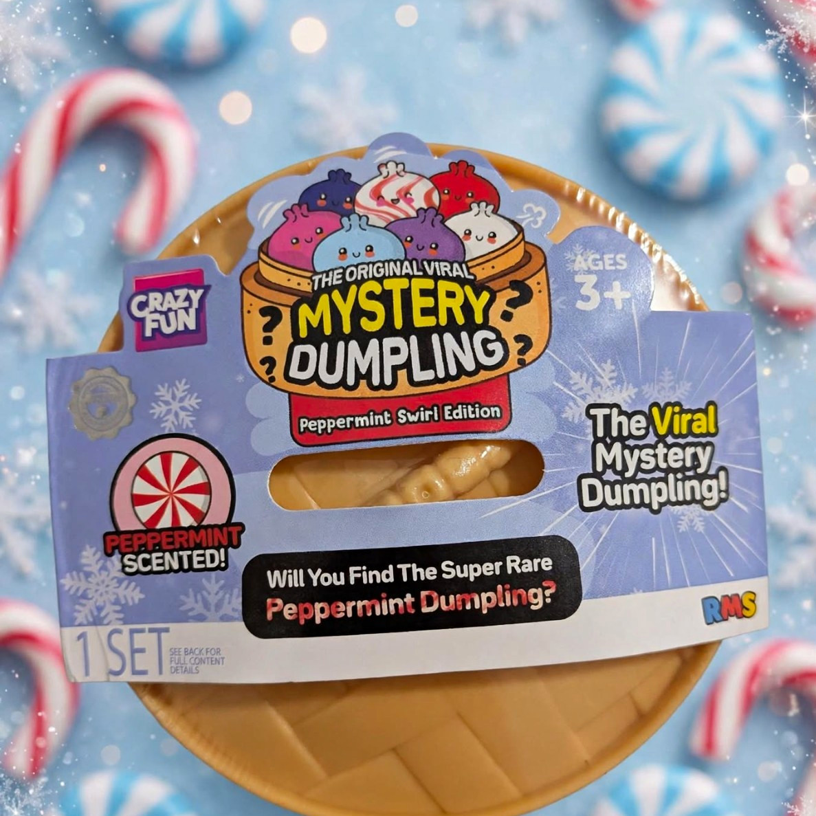 Crazy Fun Mystery Dumpling Peppermint Swirl Edition Blind Pack, Scented 1 Pack