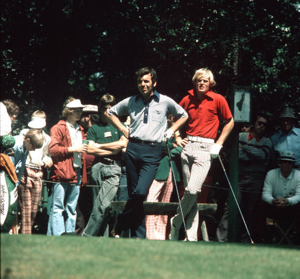 Golf 1971 US Masters at Augusta Tony Jacklin of Great Britain with- Old Photo