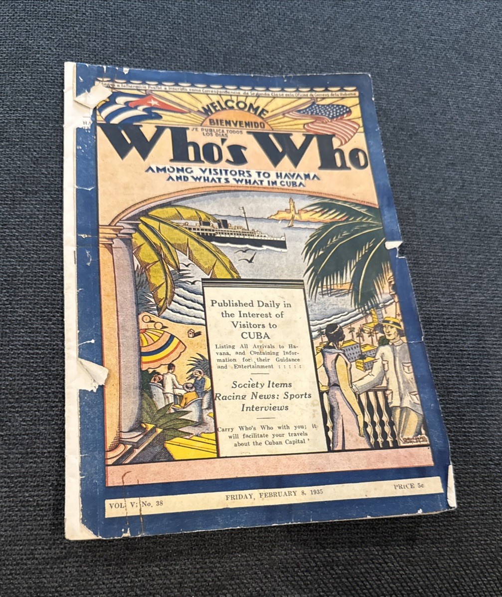 VINTAGE PUBLICATION WELCOME TO CUBA CUNNARD LINE WHATS WHAT IN CUBA HAVANA 1935 VINTAGE PUBLICATION WELCOME TO CUBA CUNNARD LINE WHATS WHAT IN CUBA HAVANA 1935