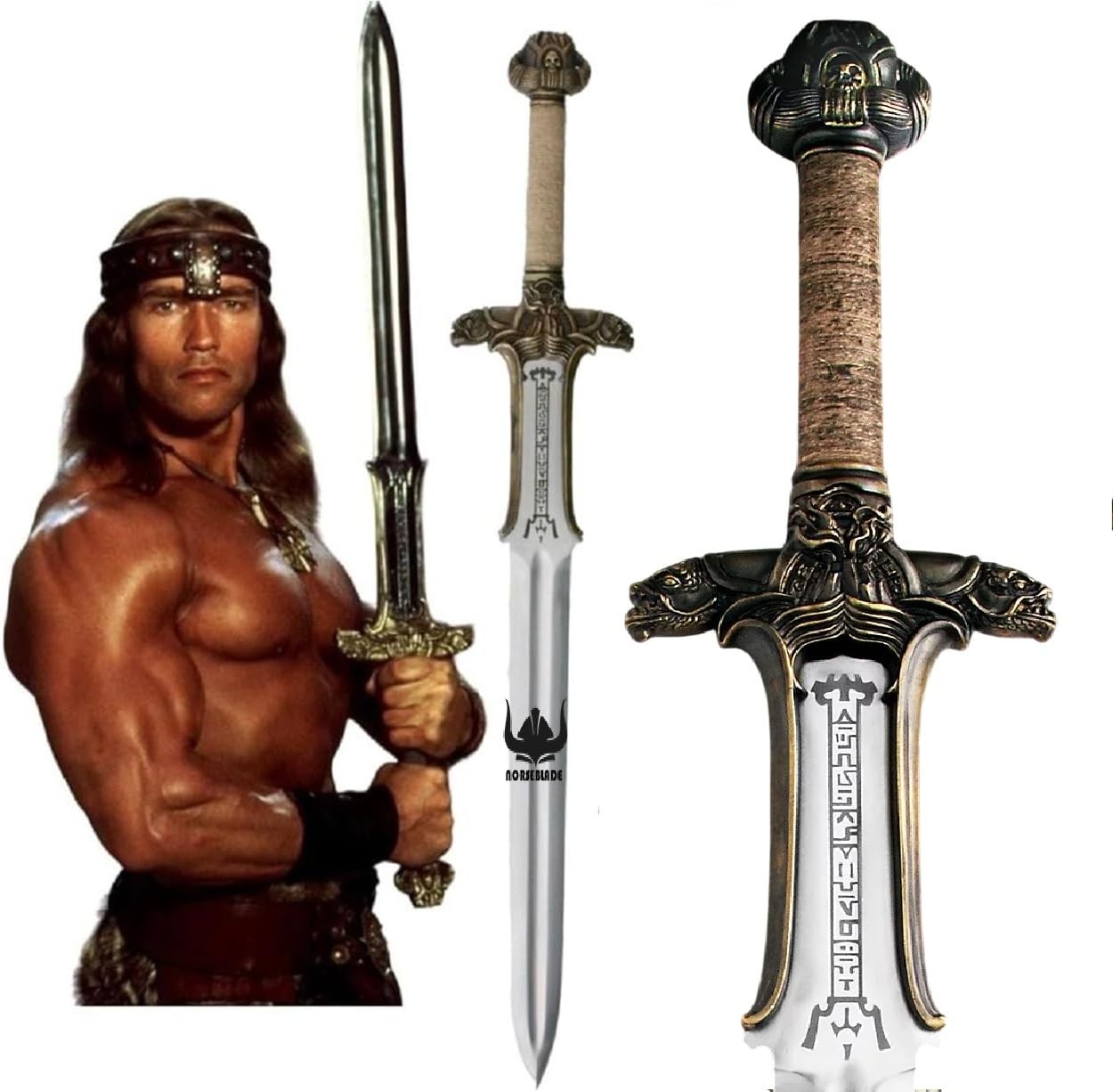Conan The Barbarian Sword,42 \'\' Handmade Conan Atlantean Sword 1095 Carbon St... Conan The Barbarian Sword,42 \'\' Handmade Conan Atlantean Sword 1095 Carbon St...