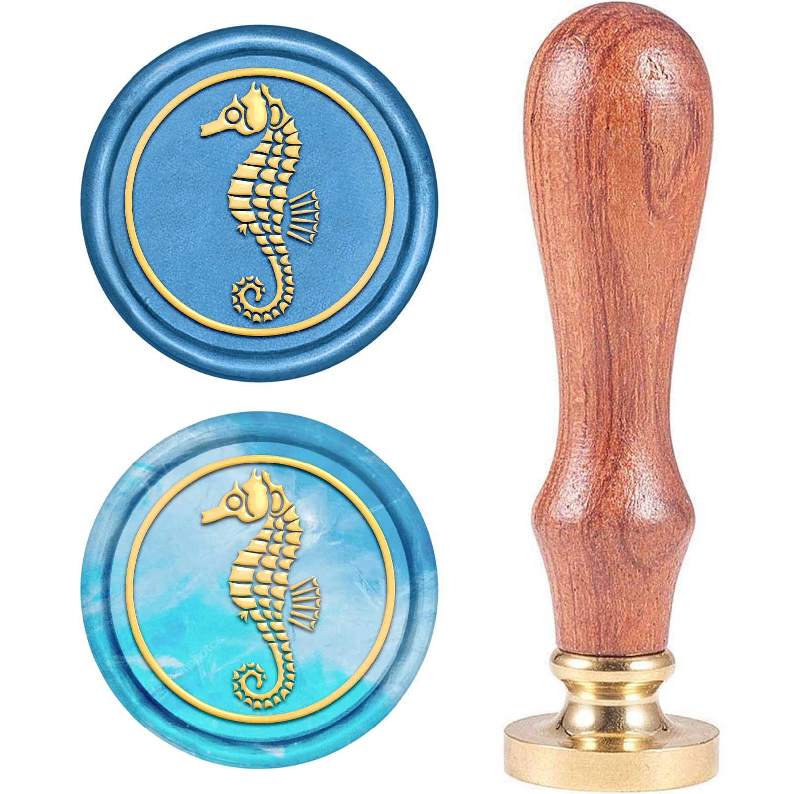 CRASPIRE Seahorse Wax Seal Stamp Sea Ocean Marine Summer Sealing Wax Stamps 2.