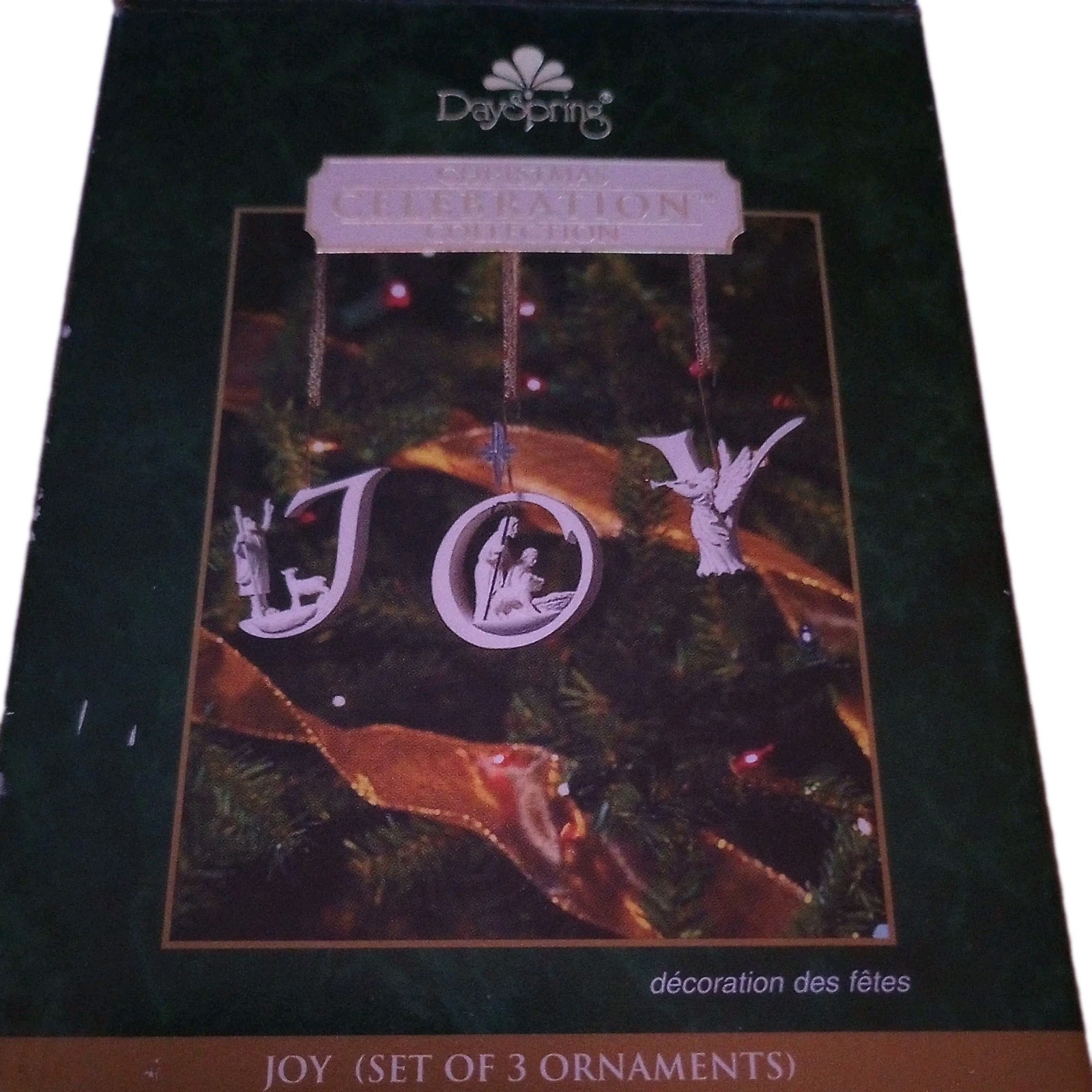 Dayspring 2005 Christmas Celebration Collection J O Y Ornaments (3) #35571