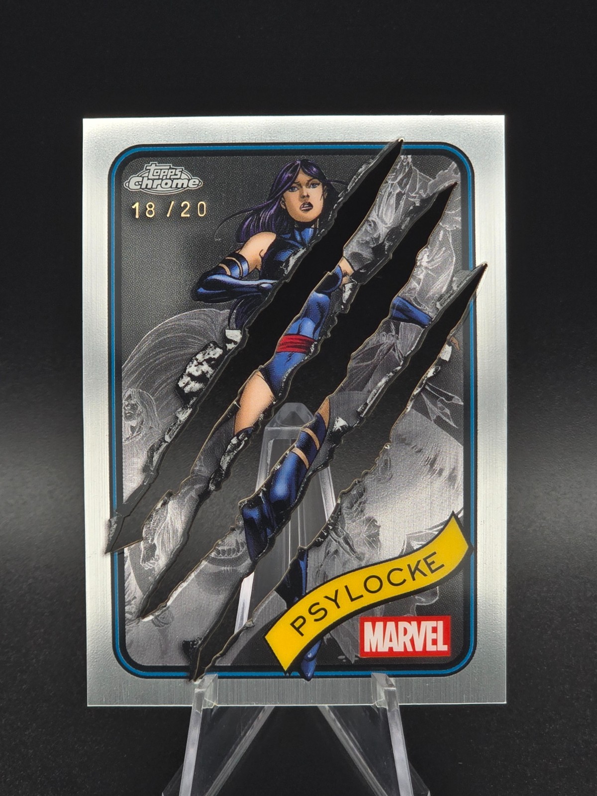 2025 Topps Chrome Marvel PSYLOCKE Clawed Variation 10/20 #135
