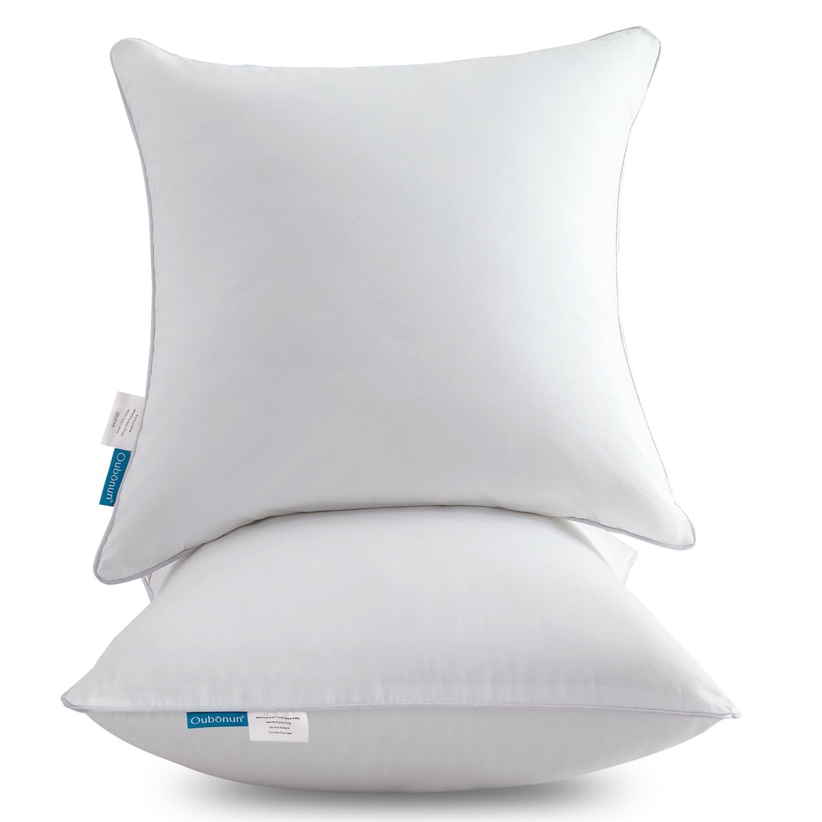 Oubonun 22 x 22 Throw Pillow Inserts (Set of 2) with 100% Cotton Cover - 22 I... Oubonun 22 x 22 Throw Pillow Inserts (Set of 2) with 100% Cotton Cover - 22 I...