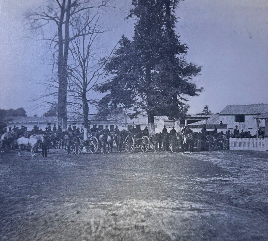 1912 Vintage Illustration Missouri Artillery in Sherman's Raid Civil War