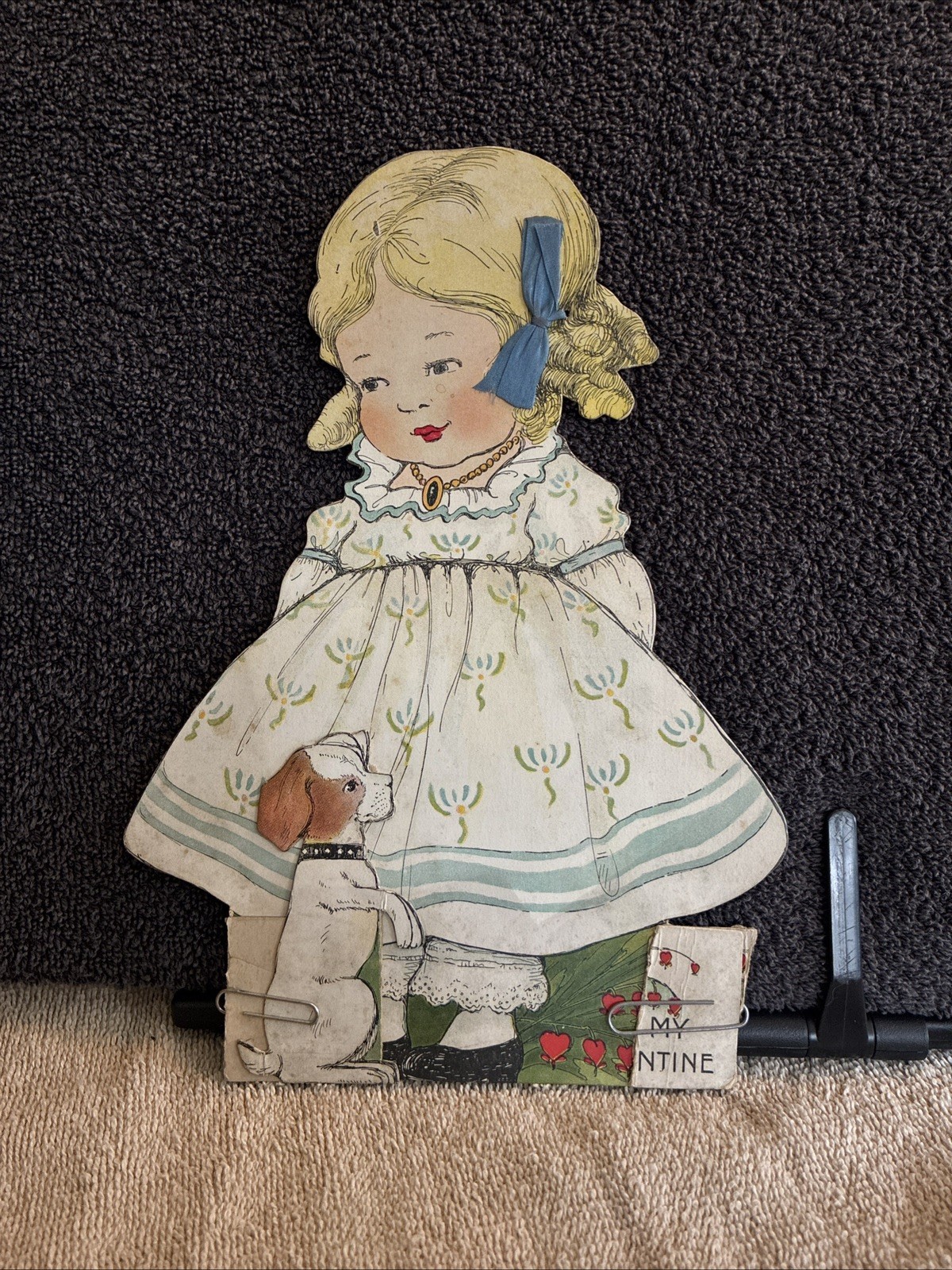 Antique Valentine Die Cut card Antique Valentine Die Cut card