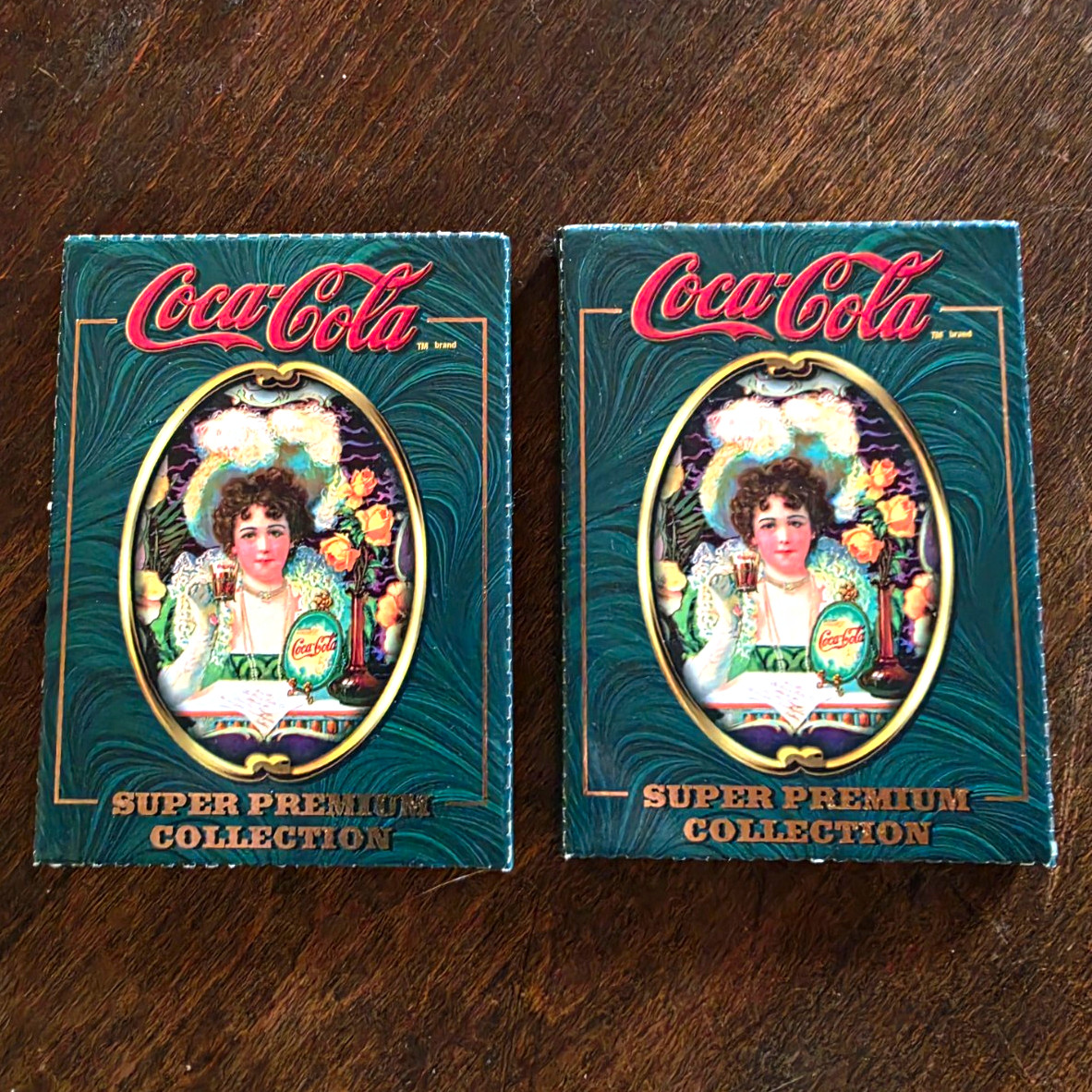 Coca-Cola 1995 Super Premium Collection Collect-A-Card 2 Packs 8 Cards Chase Coca-Cola 1995 Super Premium Collection Collect-A-Card 2 Packs 8 Cards Chase