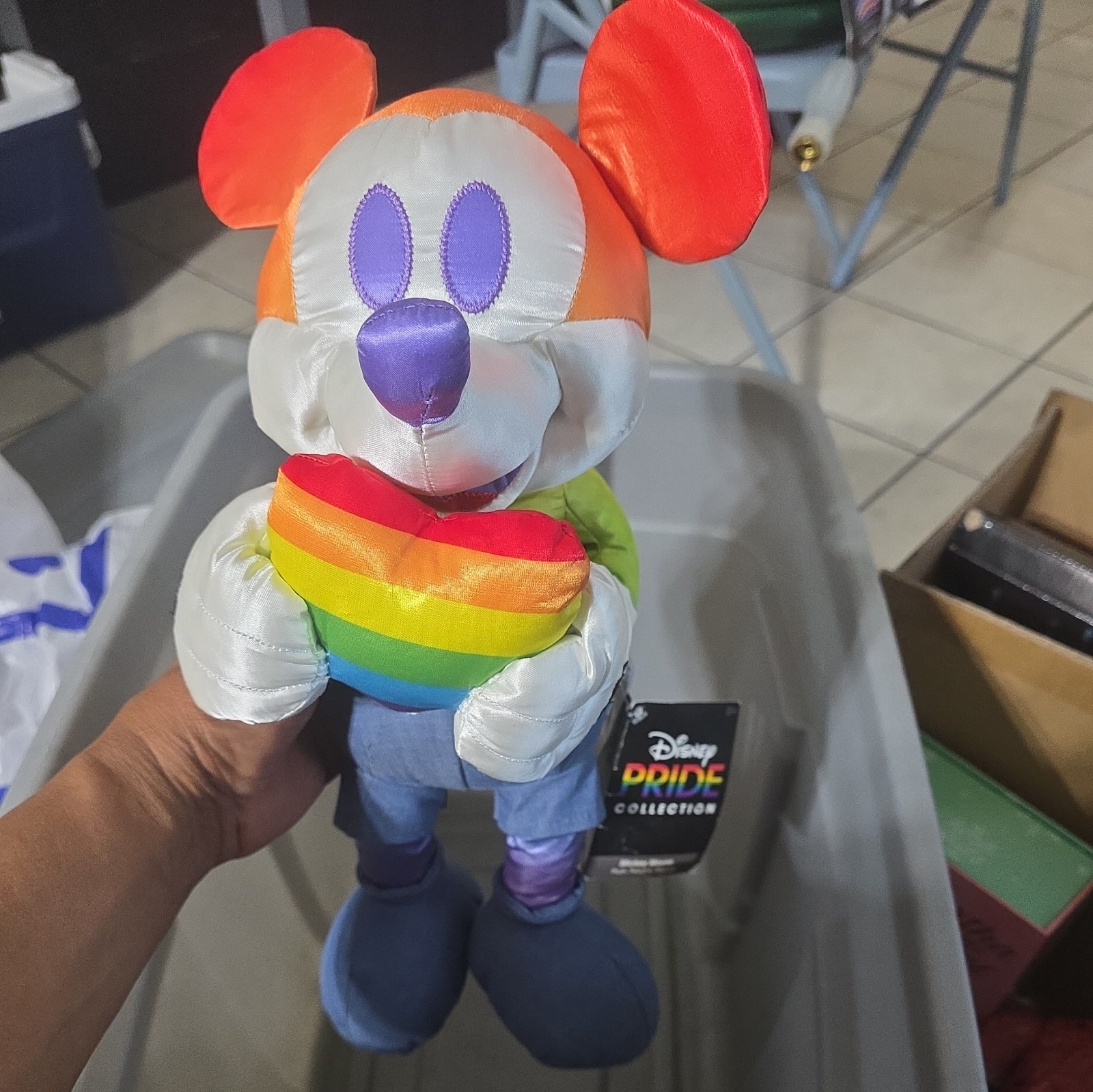 NEW 2022 Disney Store Disney Pride Collection Mickey Mouse Plush 15 3/4'' (NWT)