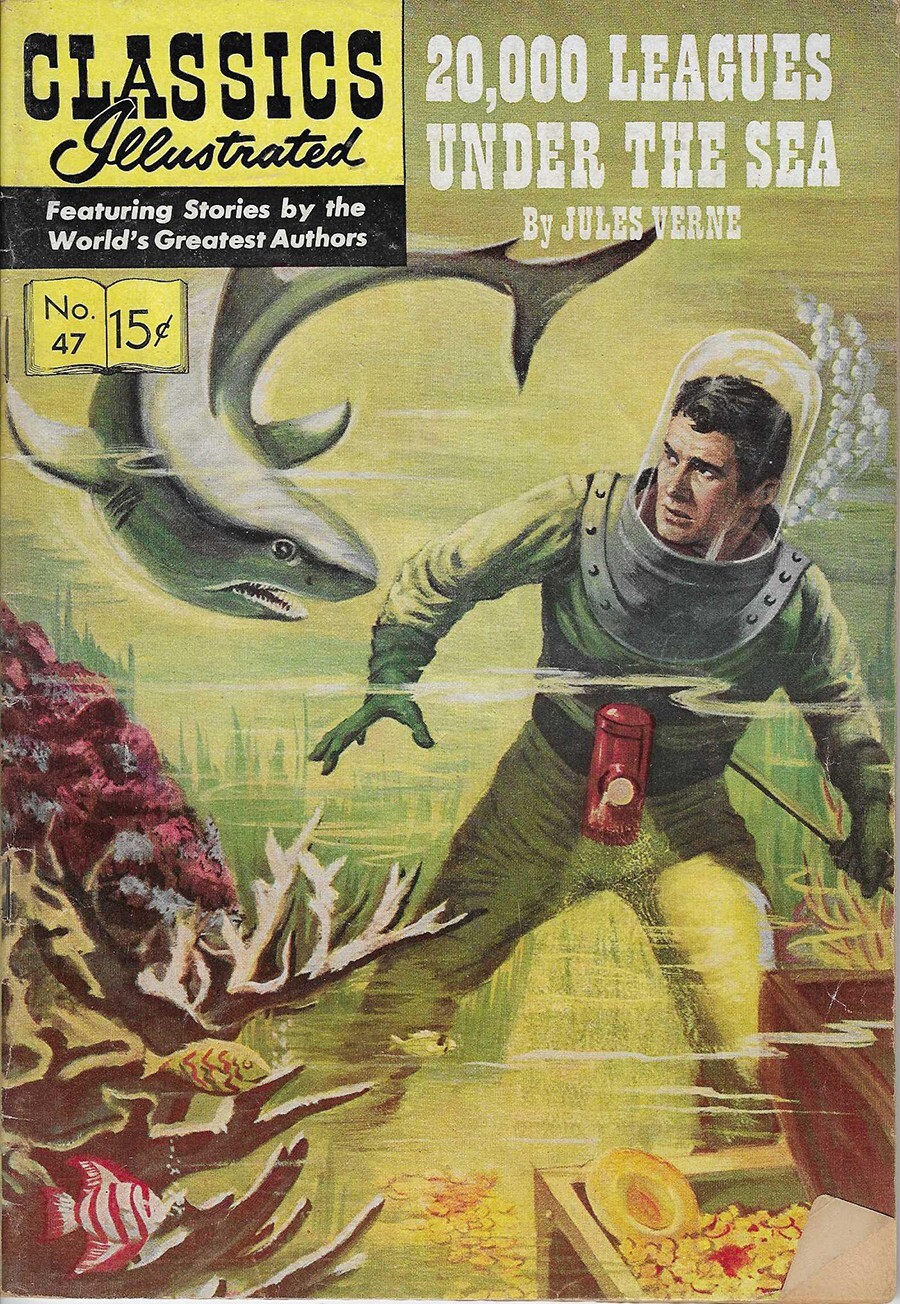 Classics Illustrated - #47 - 20,000 Leagues Under the Sea - Jules Verne  FINE