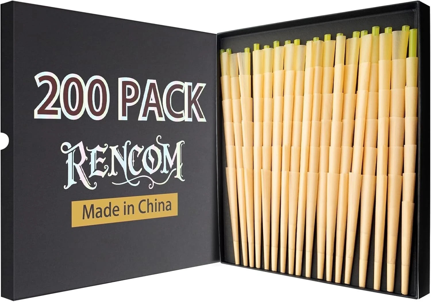 200 Pack Pre Rolled Cone | Cones King Size| Slow Burning Rolled Brown