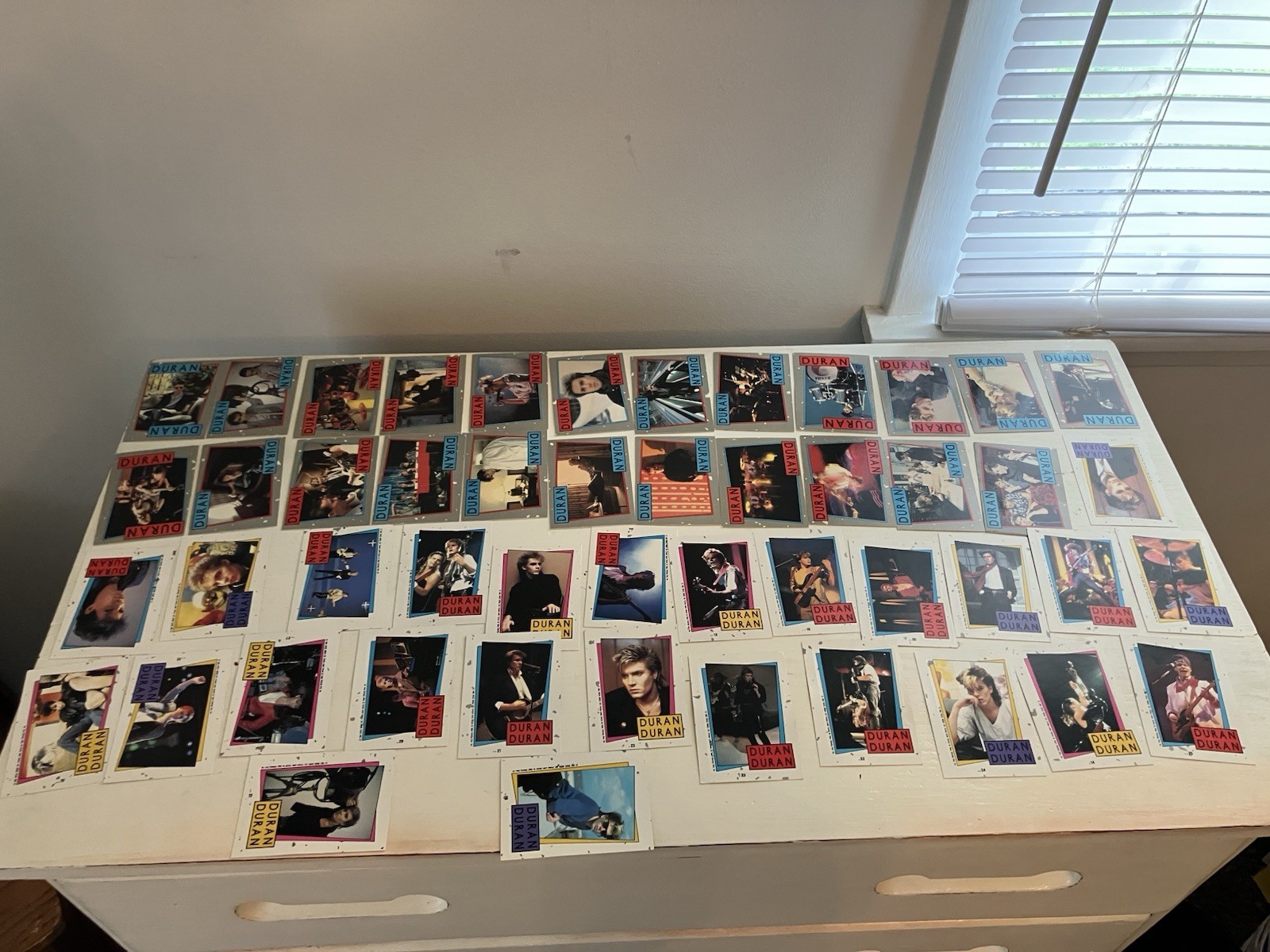 1985 Topps Duran Duran Trading Cards Lot Vintage 1980s Pop Music Memorabilia