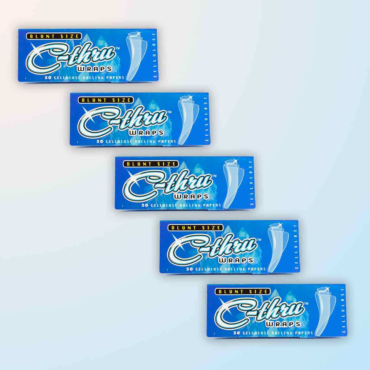 C-thru Rolling Papers Clear Cigarette Papers King Size Slim 110mm (5 Booklets) C-thru Rolling Papers Clear Cigarette Papers King Size Slim 110mm (5 Booklets)