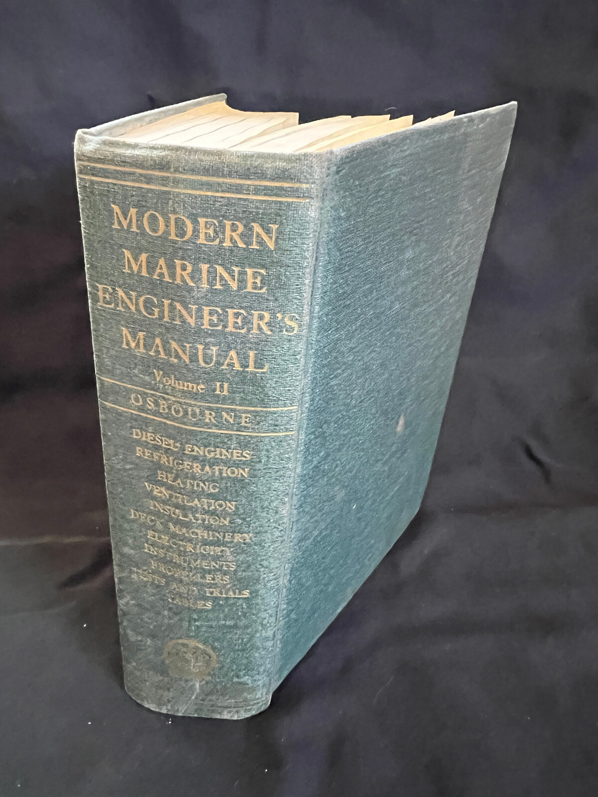 Modern Marine Engineer's Manual 1944  Volume 2 Mathematics  Original Manual L5