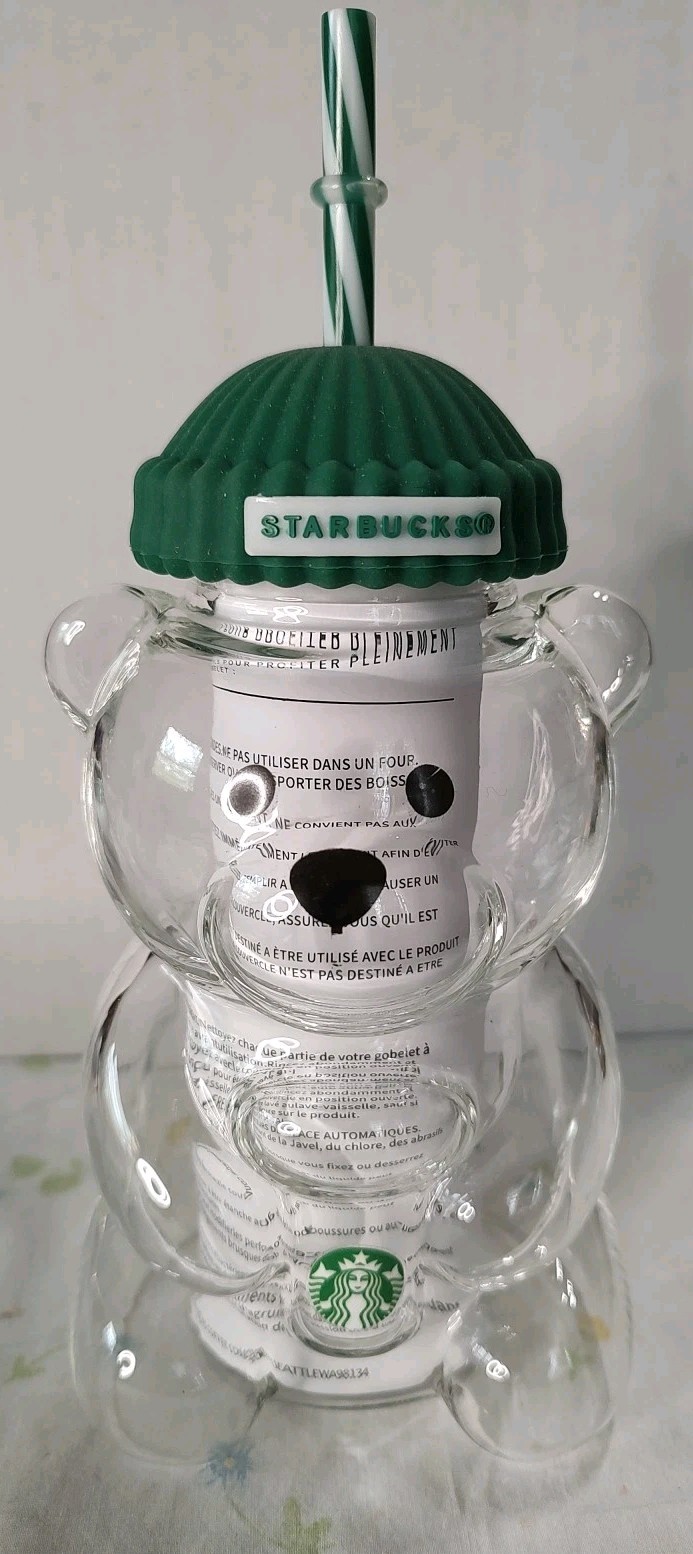 Starbucks Bearista Cup Rare 20oz Limited Glass Christmas Collectible Gift Starbucks Bearista Cup Rare 20oz Limited Glass Christmas Collectible Gift