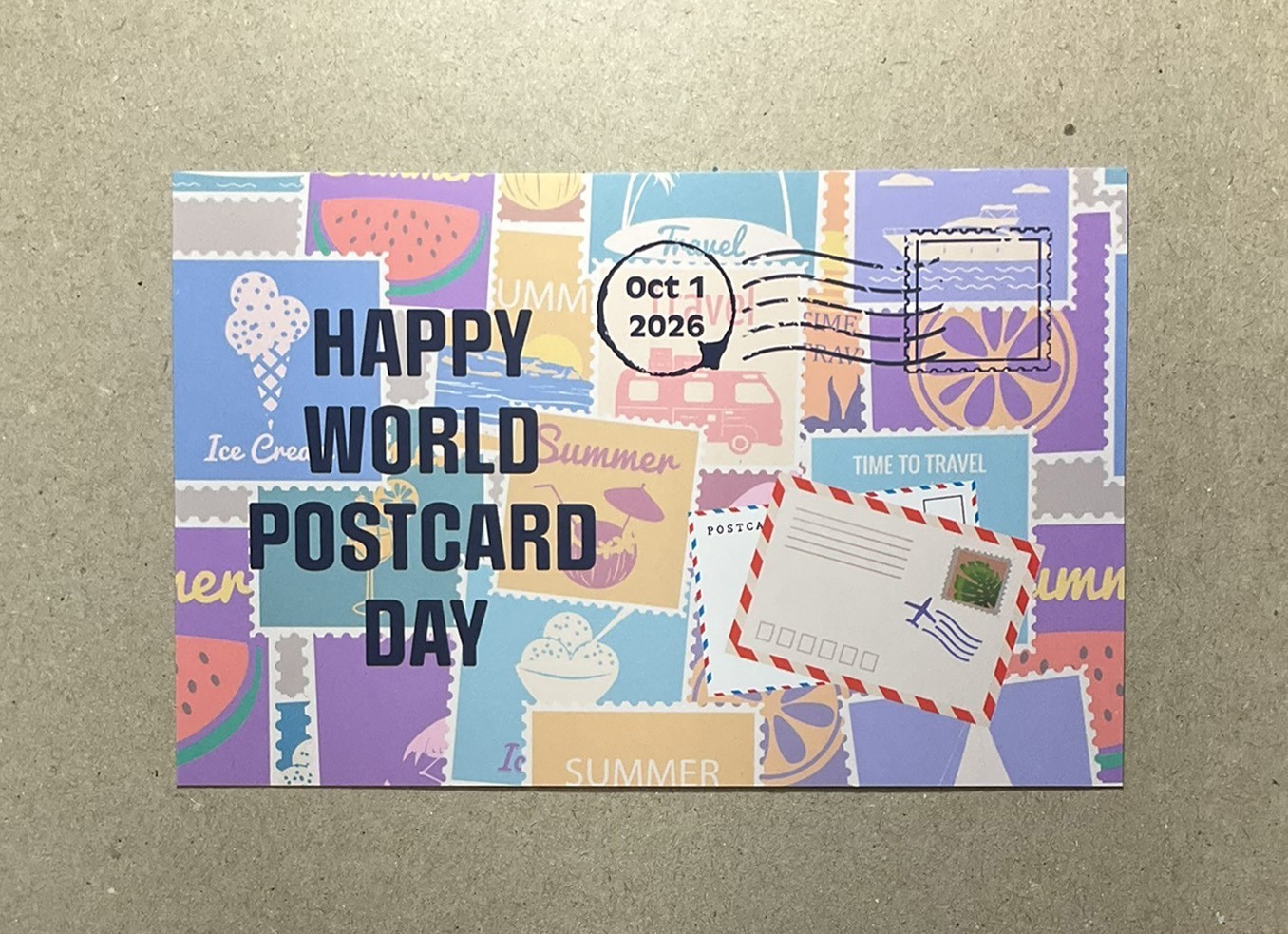 New postcard 4x6 Happy World Postcard Day 2026 New postcard 4x6 Happy World Postcard Day 2026
