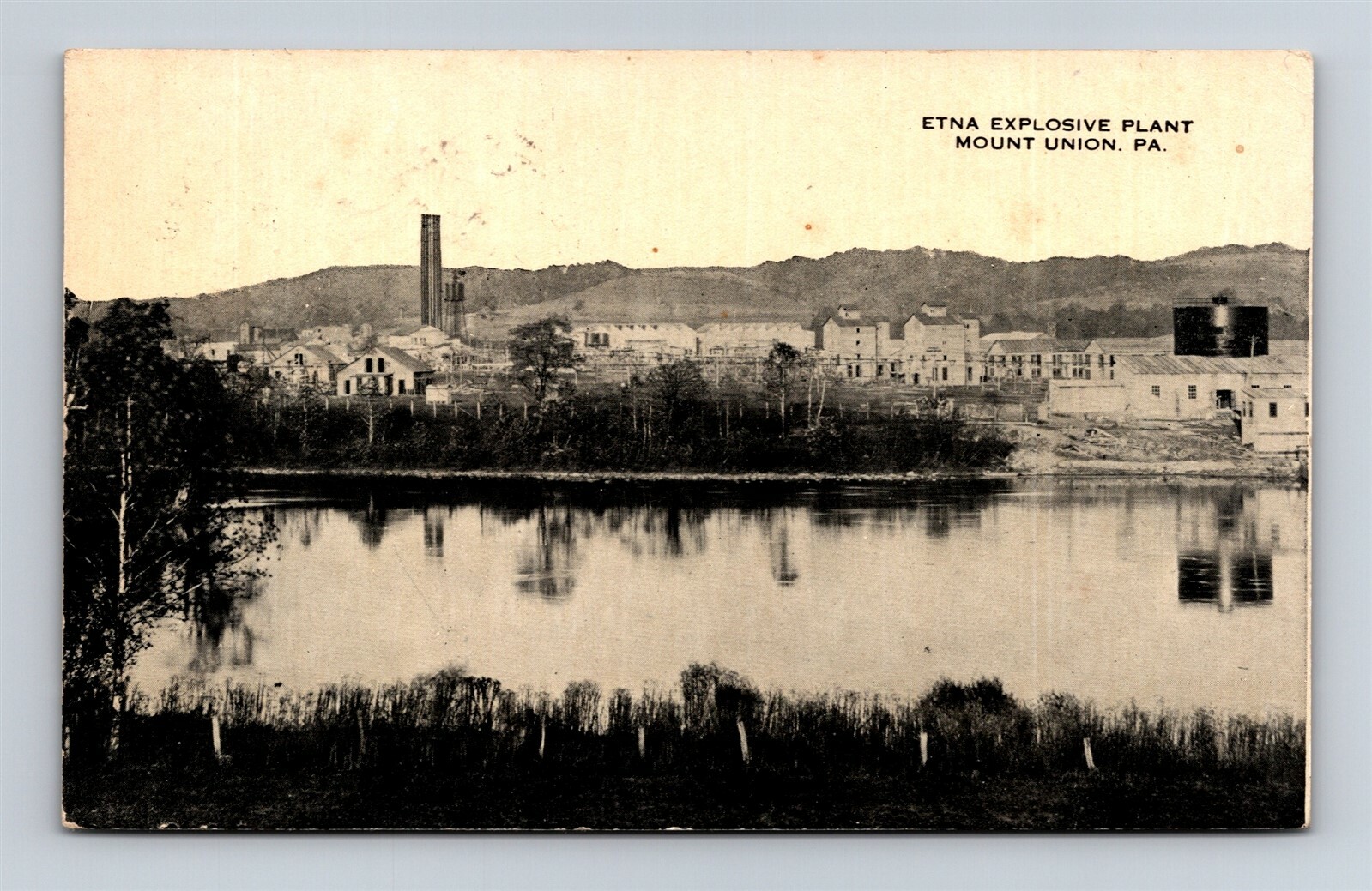 Postcard PA Mount Union Pennsylvania Etna Explosive Plant c1910s S25