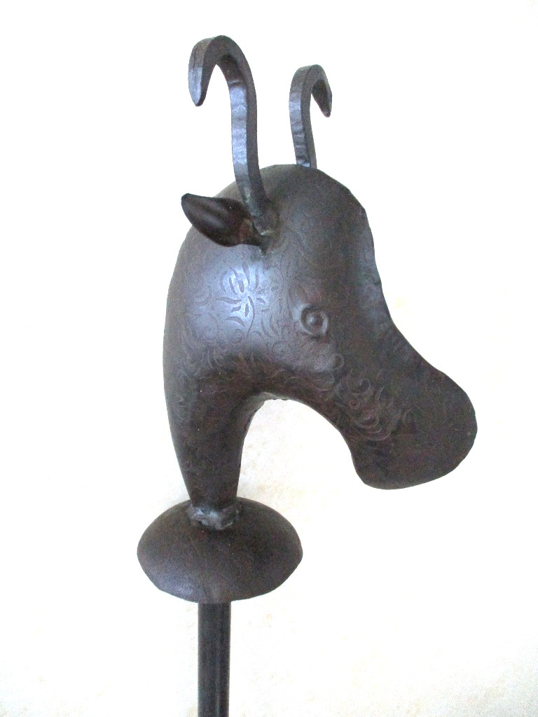 ANTIQUE MACE INTRICATE ENGRAVING ON BOTH SIDES