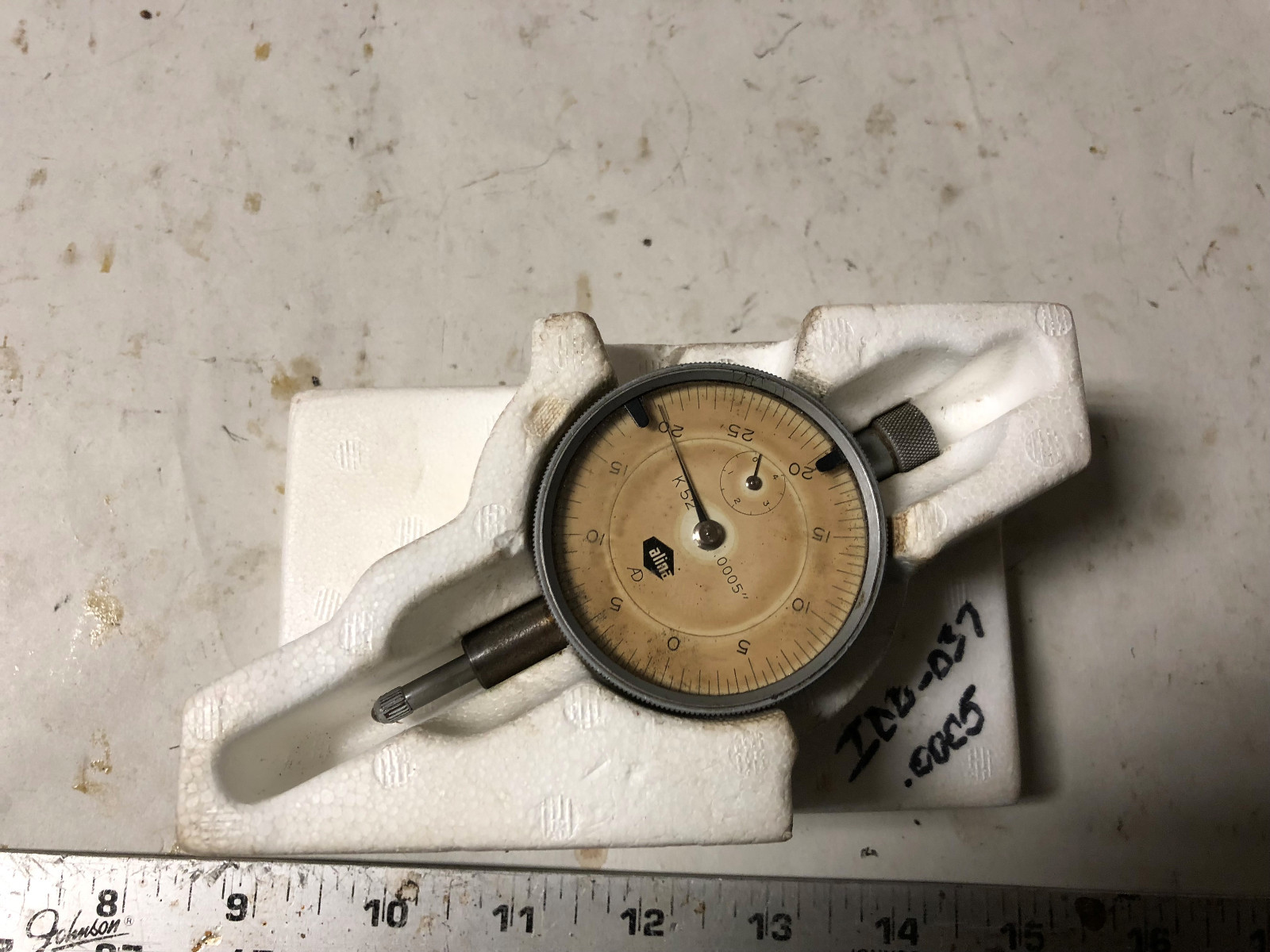 MACHINIST TOOL LATHE MILL Machinist Alina Dial Indicator Gage Gauge .0005 ShE MACHINIST TOOL LATHE MILL Machinist Alina Dial Indicator Gage Gauge .0005 ShE