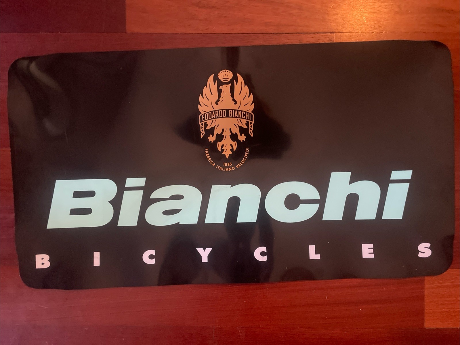 Vintage BIANCHI BICYCLE Sign • about 24\