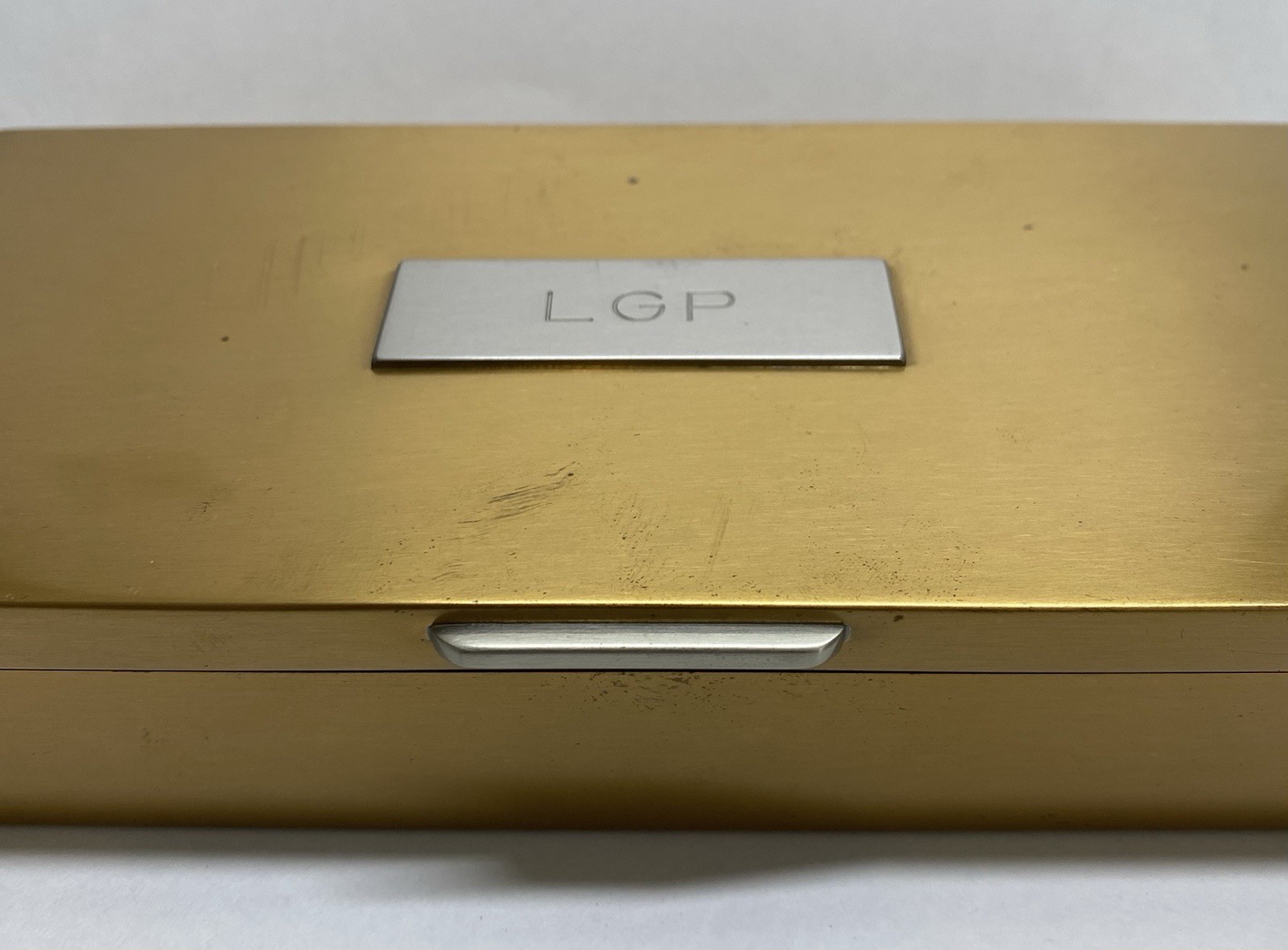 Smith Metal Art bronze &silver-plated cigarette box THE BILLION DOLLAR LEAGUE