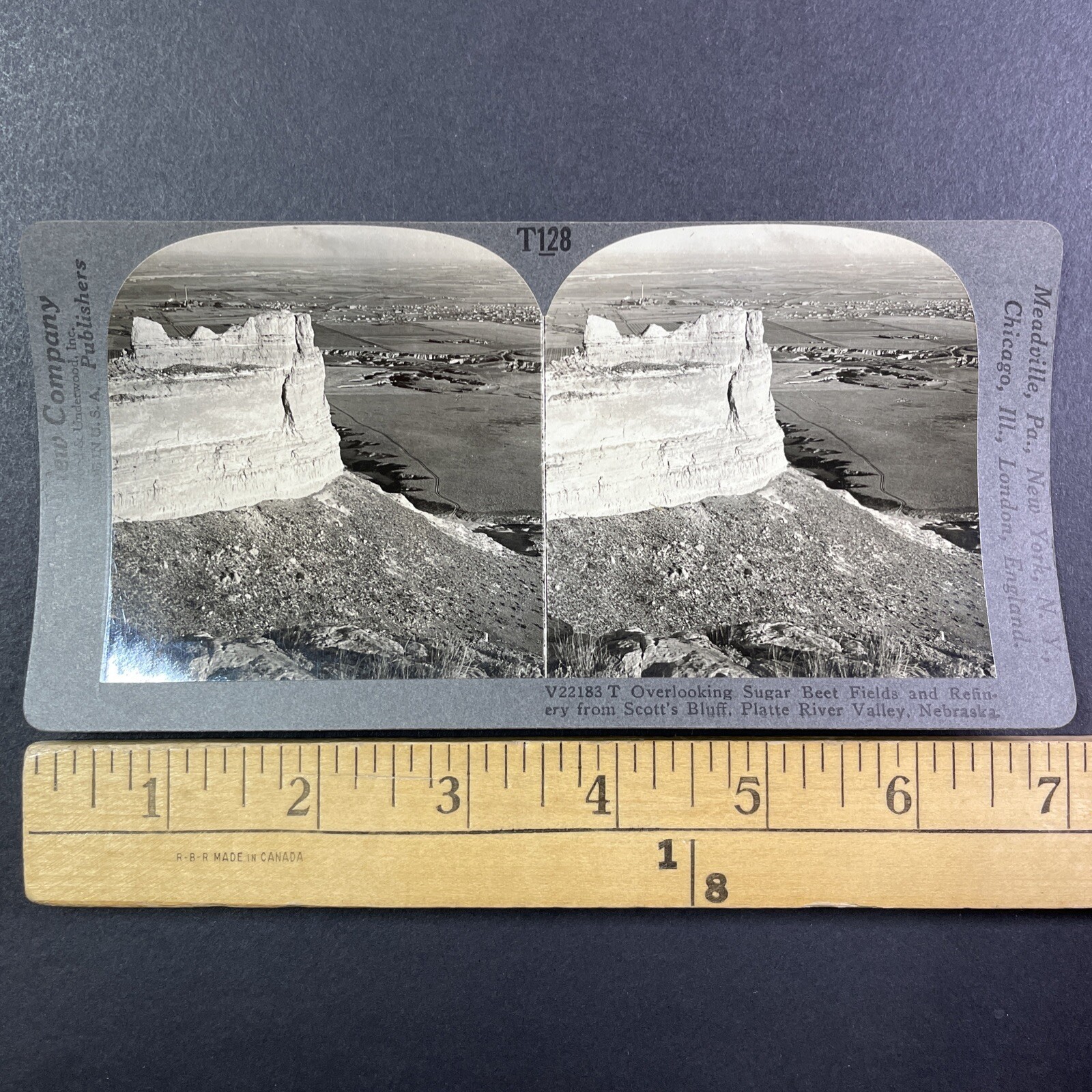 Nebraska Stereoview Keystone View Co. Platte River Valley Scott\'s Bluff Nebraska Stereoview Keystone View Co. Platte River Valley Scott\'s Bluff