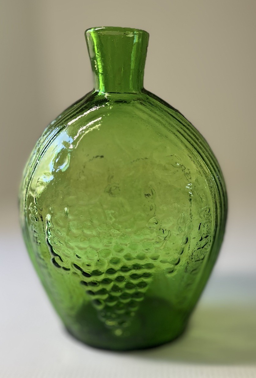 Vintage Clevenger Bros. Clayton, NJ. Green Bottle Grapes Cluster And Eagle SALE