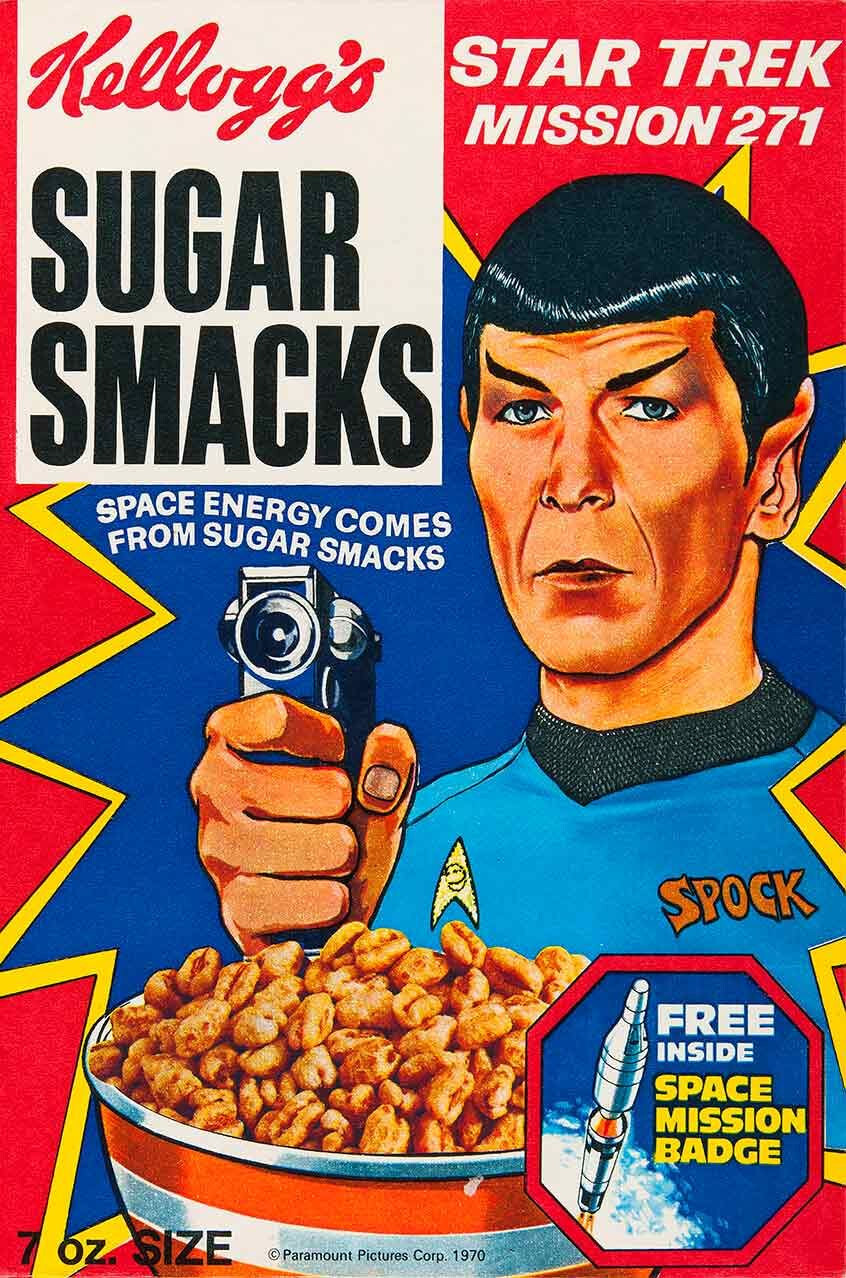 KELLOGG\'S SUGAR SMACKS STAR TREK SPOCK 18\ KELLOGG\'S SUGAR SMACKS STAR TREK SPOCK 18\