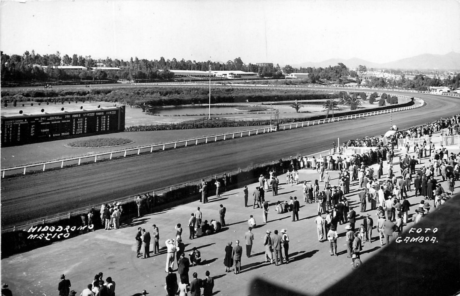 Vintage Real Photo Postcard: Hipódromo México Race Track, Mexico City, FOTO Vintage Real Photo Postcard: Hipódromo México Race Track, Mexico City, FOTO