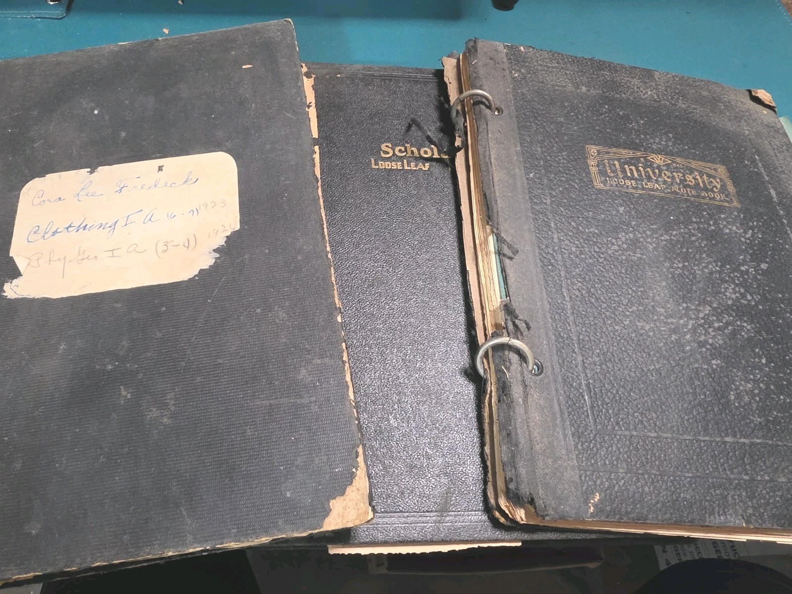 1920s 1930s Texas Family Archive Binders Sewing Patches Ledgers Ephemera Abilene