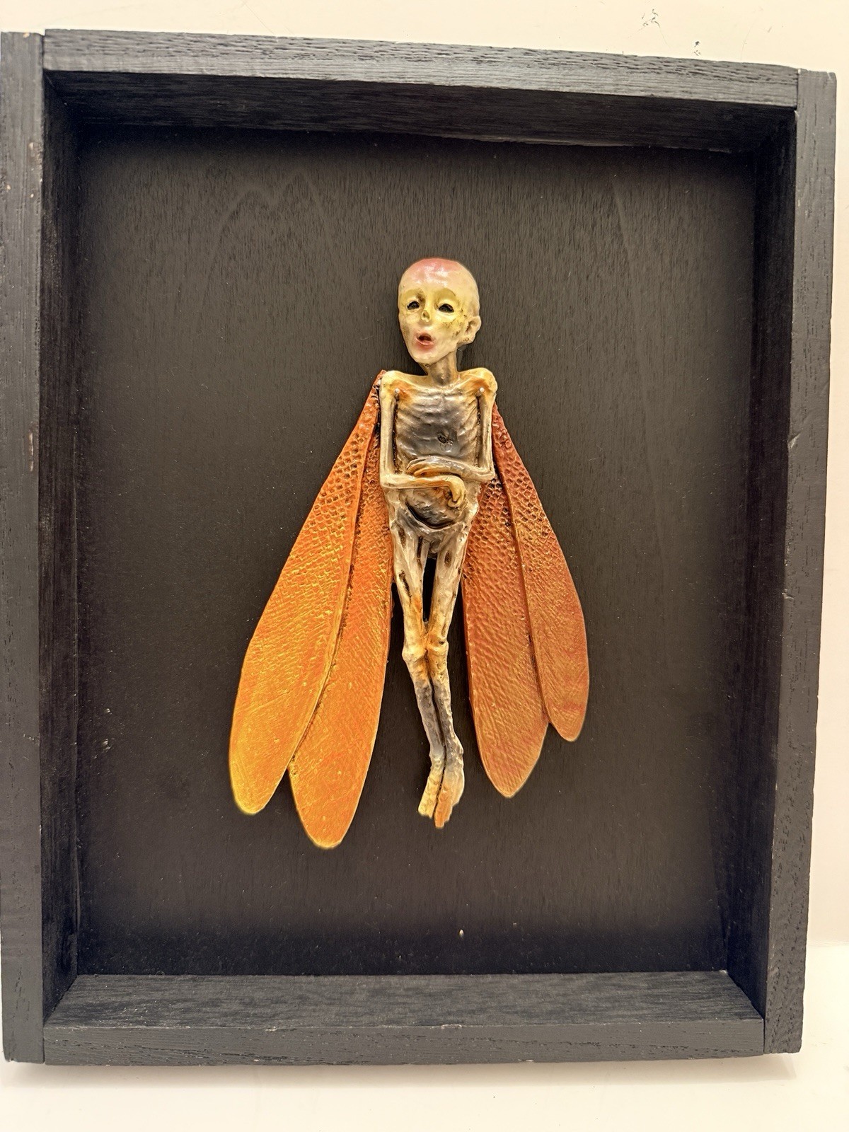 Mummified vintage Dead Fairy Shadow Box Bizarre Gothic Home Decor Halloween Mummified vintage Dead Fairy Shadow Box Bizarre Gothic Home Decor Halloween