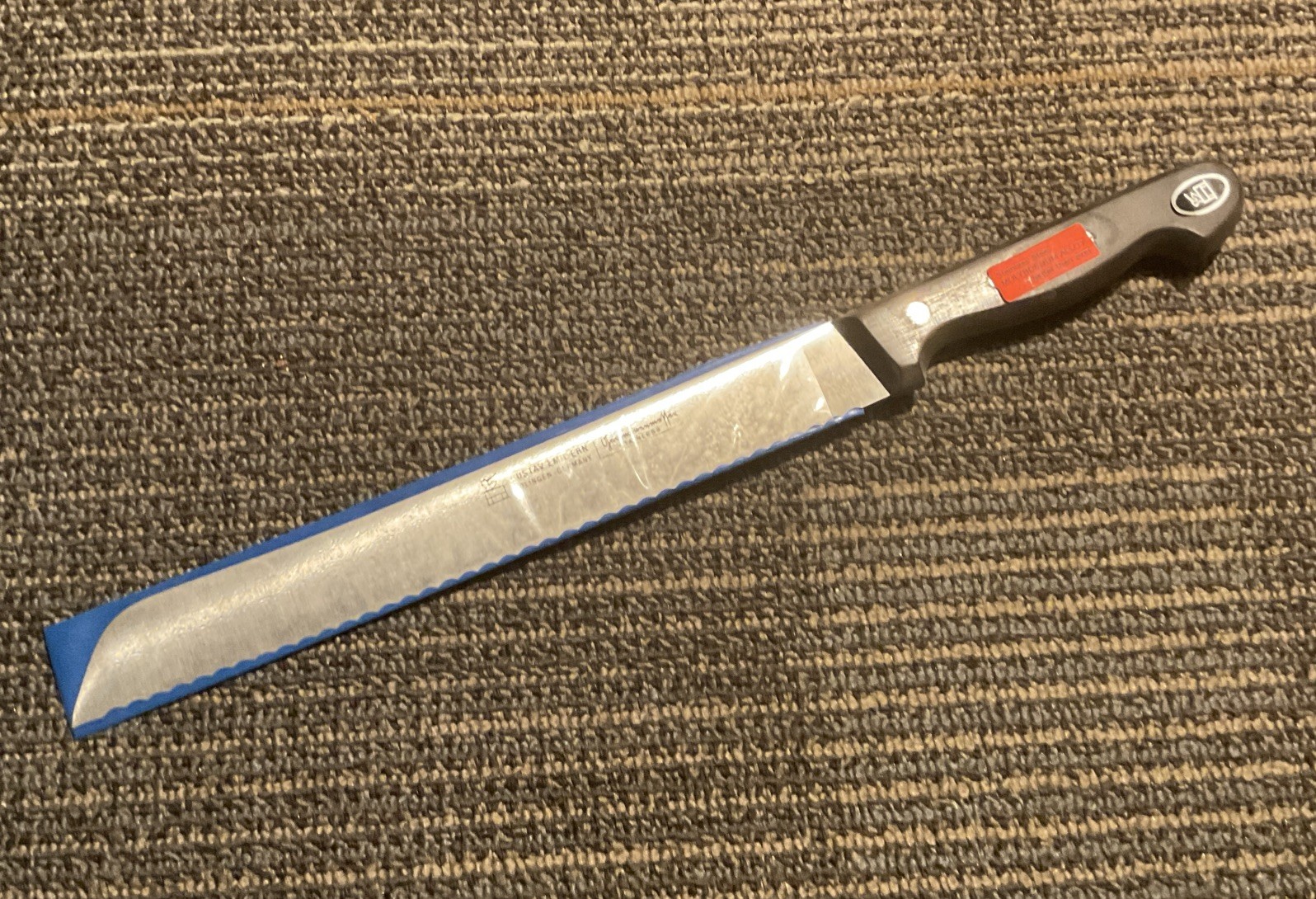 Vintage Gustav Emil Ern Bread Knife 10” SS Blade Pakkawood Handle Mint Vintage Gustav Emil Ern Bread Knife 10” SS Blade Pakkawood Handle Mint