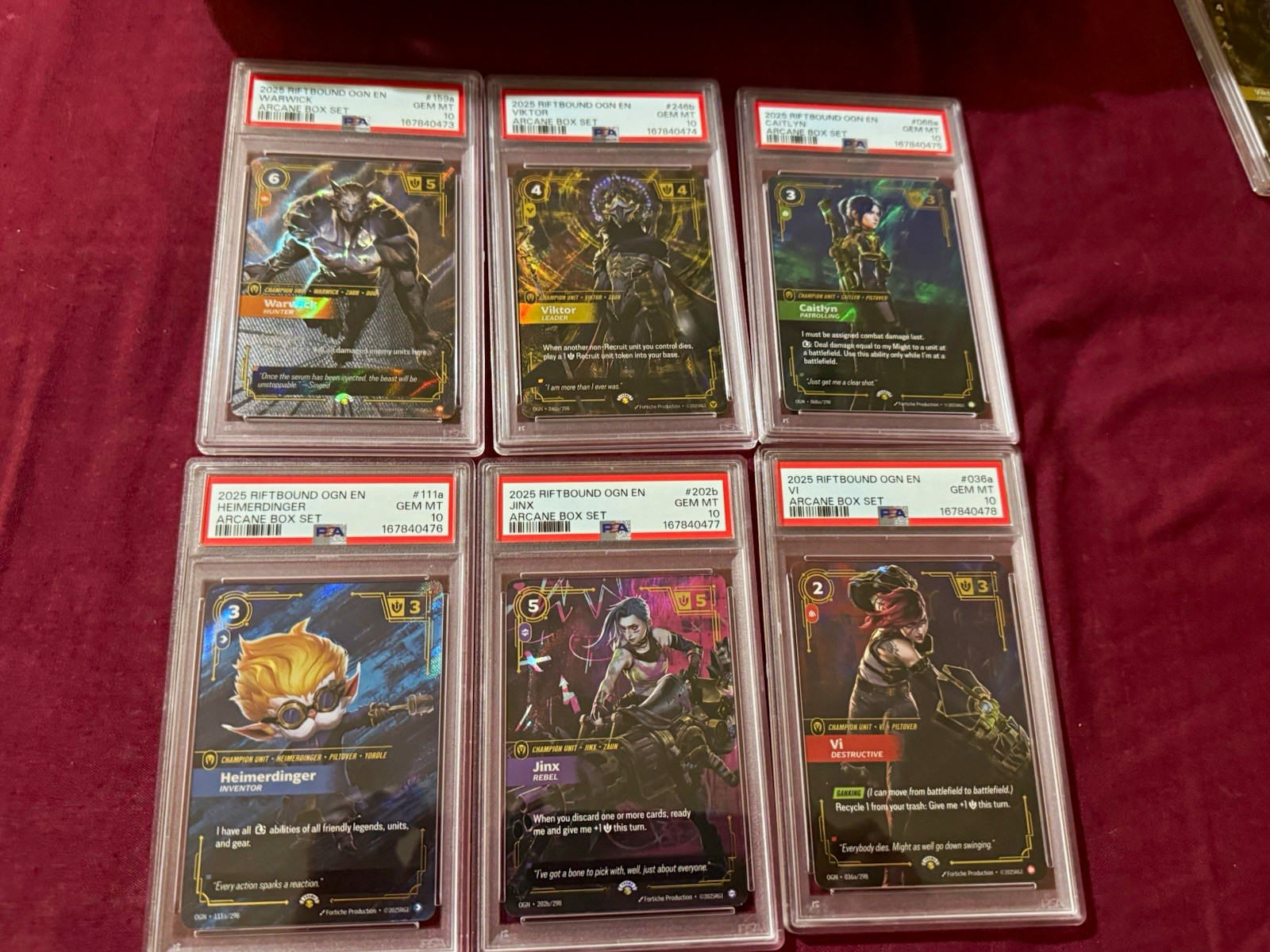 2025 Riftbound Arcane Sequential set psa 10