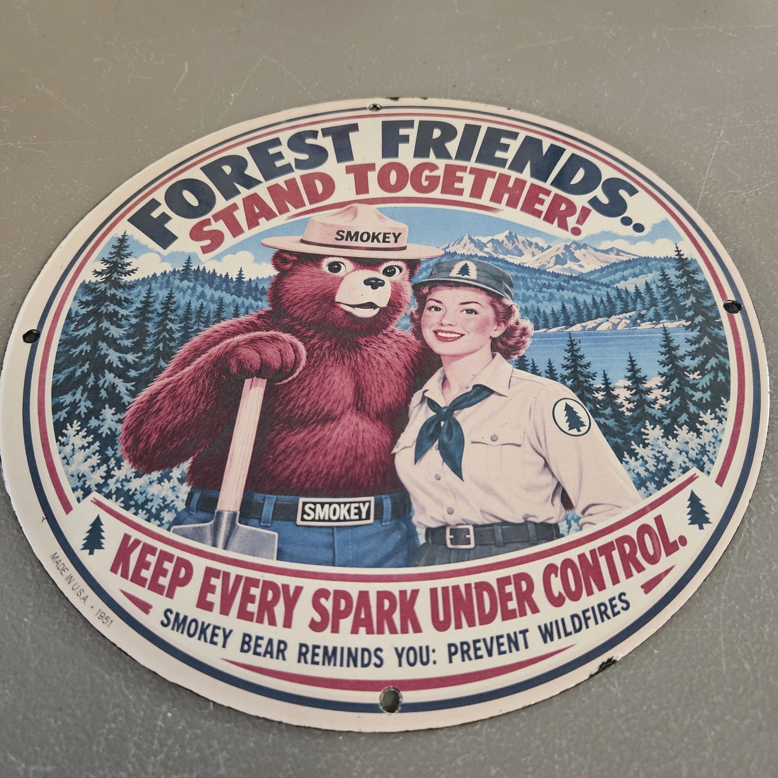 VINTAGE 1951 SMOKEY BEAR 12\