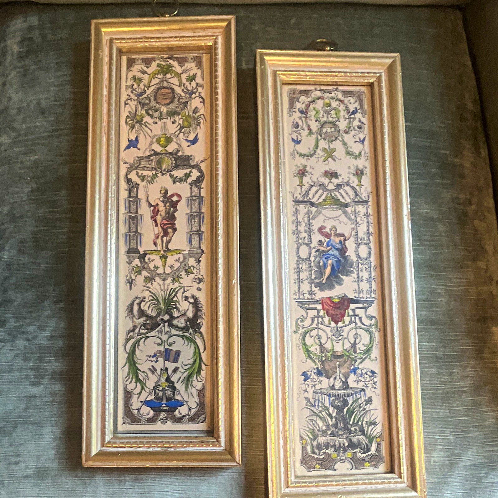 Pair Of Vintage  Royal Women and Men/Hand Painted