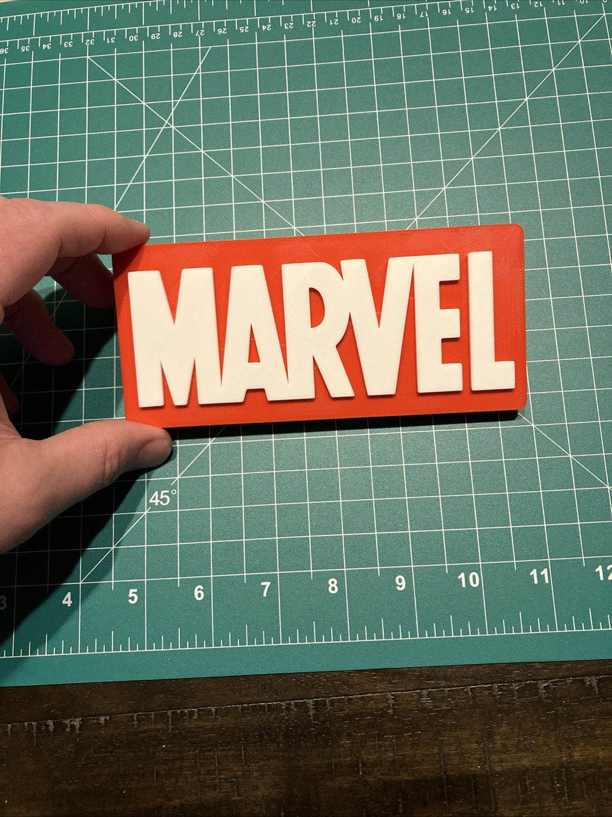 3D Printed Marvel Studio Studios Sign Logo Display Comics