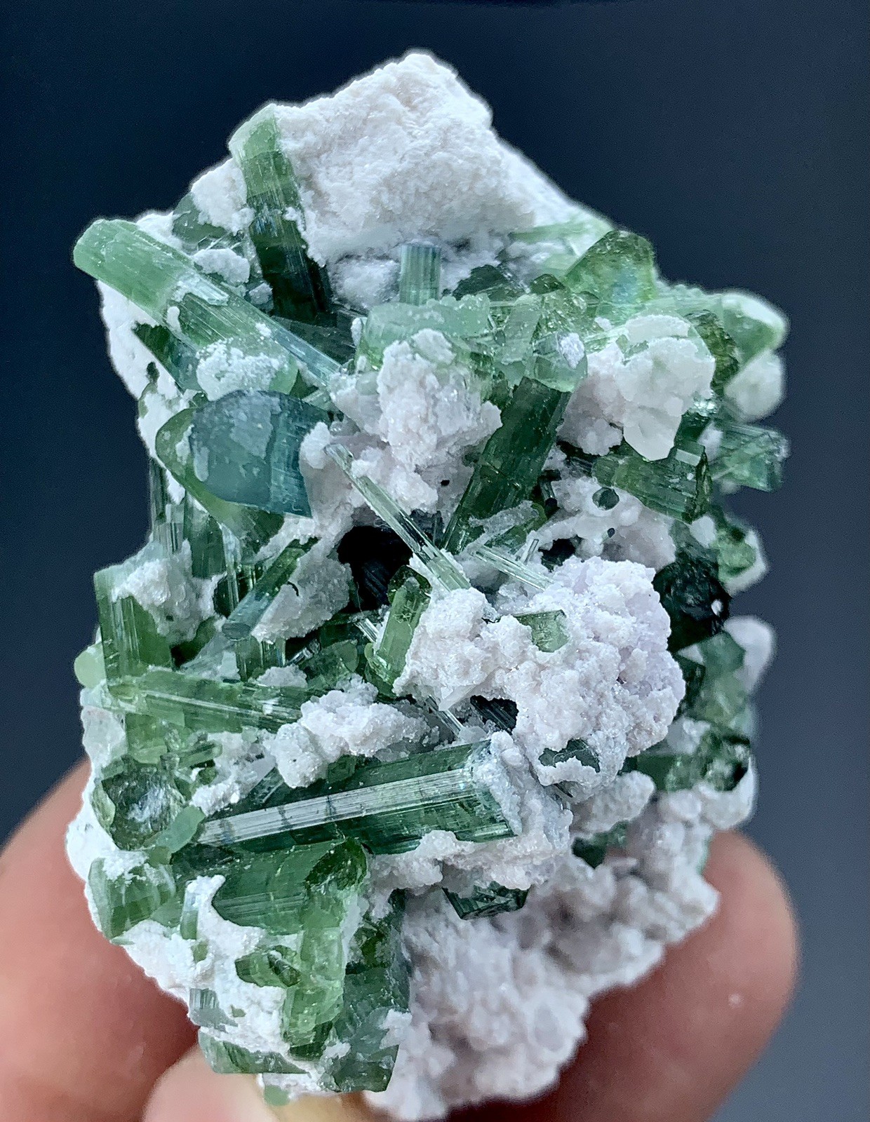 105 Gram Natural Tourmaline Crystal Bunch Specimen From Afghanistan. 105 Gram Natural Tourmaline Crystal Bunch Specimen From Afghanistan.