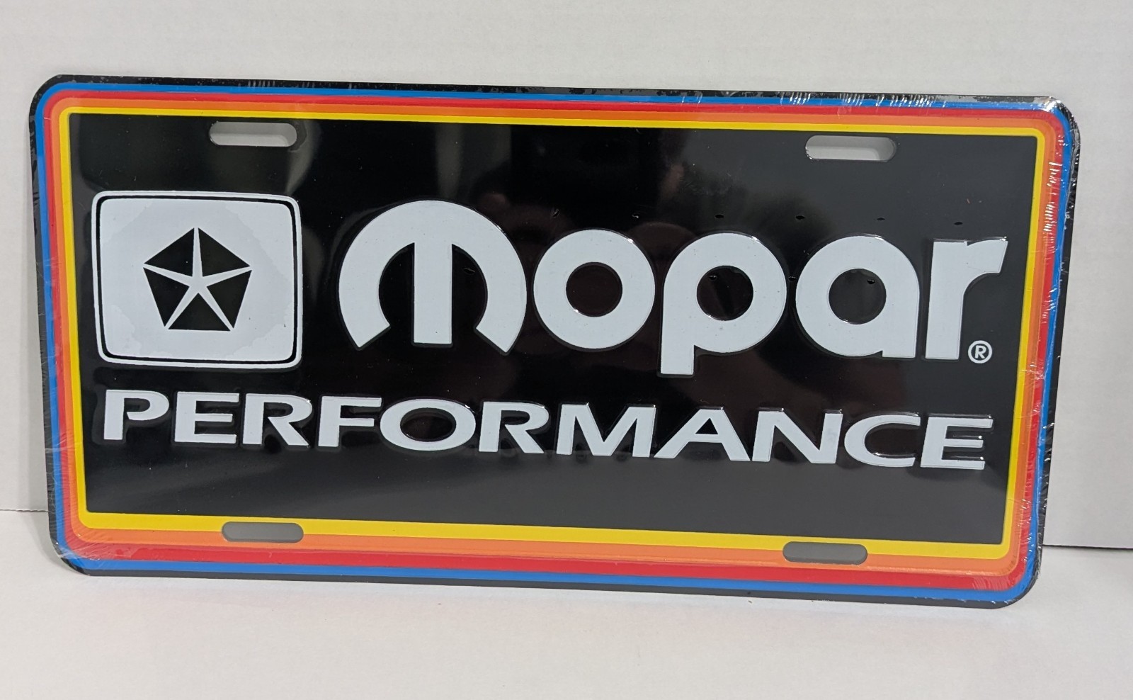 🔥 Vintage Mopar Performance License Plate NOS Factory Sealed Rainbow P5249937 🔥 Vintage Mopar Performance License Plate NOS Factory Sealed Rainbow P5249937