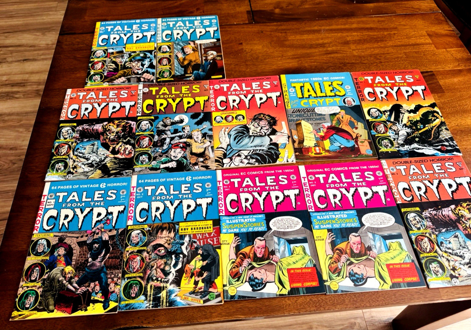 Tales from the Crypt Lot of 12 Comics EC Horror Reprints Double Sized Duplicates