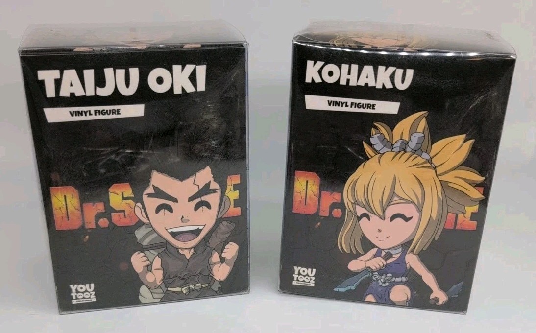 Lot of 2 Dr.Stone YouTooz Vinyl Figure Kohaku & Taiju Oki New/Unopened