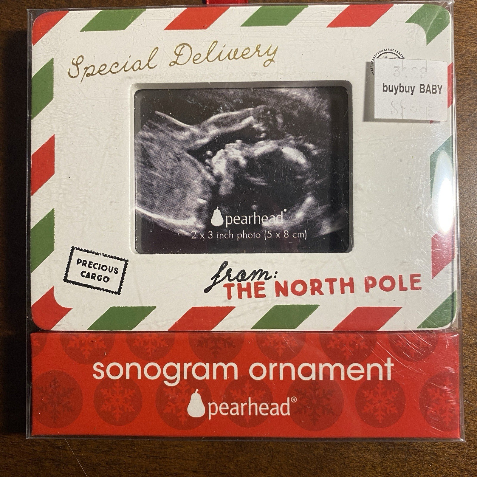 Sonogram Ornament Pearhead - New in Box Special Delivery From North Pole Sonogram Ornament Pearhead - New in Box Special Delivery From North Pole