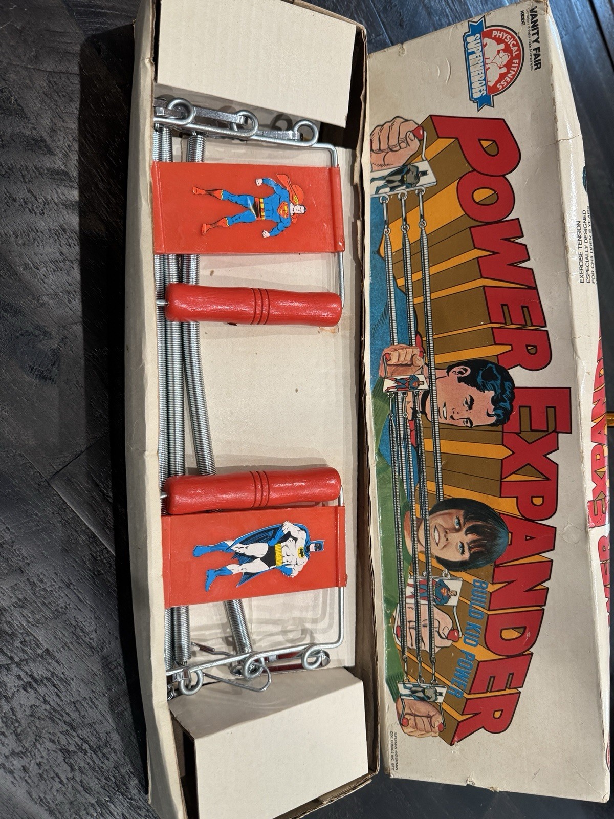 Vintage 1977 Superman Batman Power Expander Vanity Fair DC Comics w/ Box