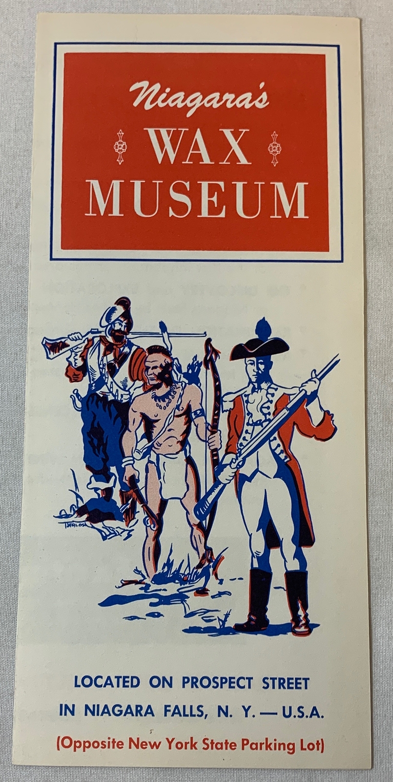 1960s NIAGARA\'S WAX MUSEUM Niagara Falls, New York brochure