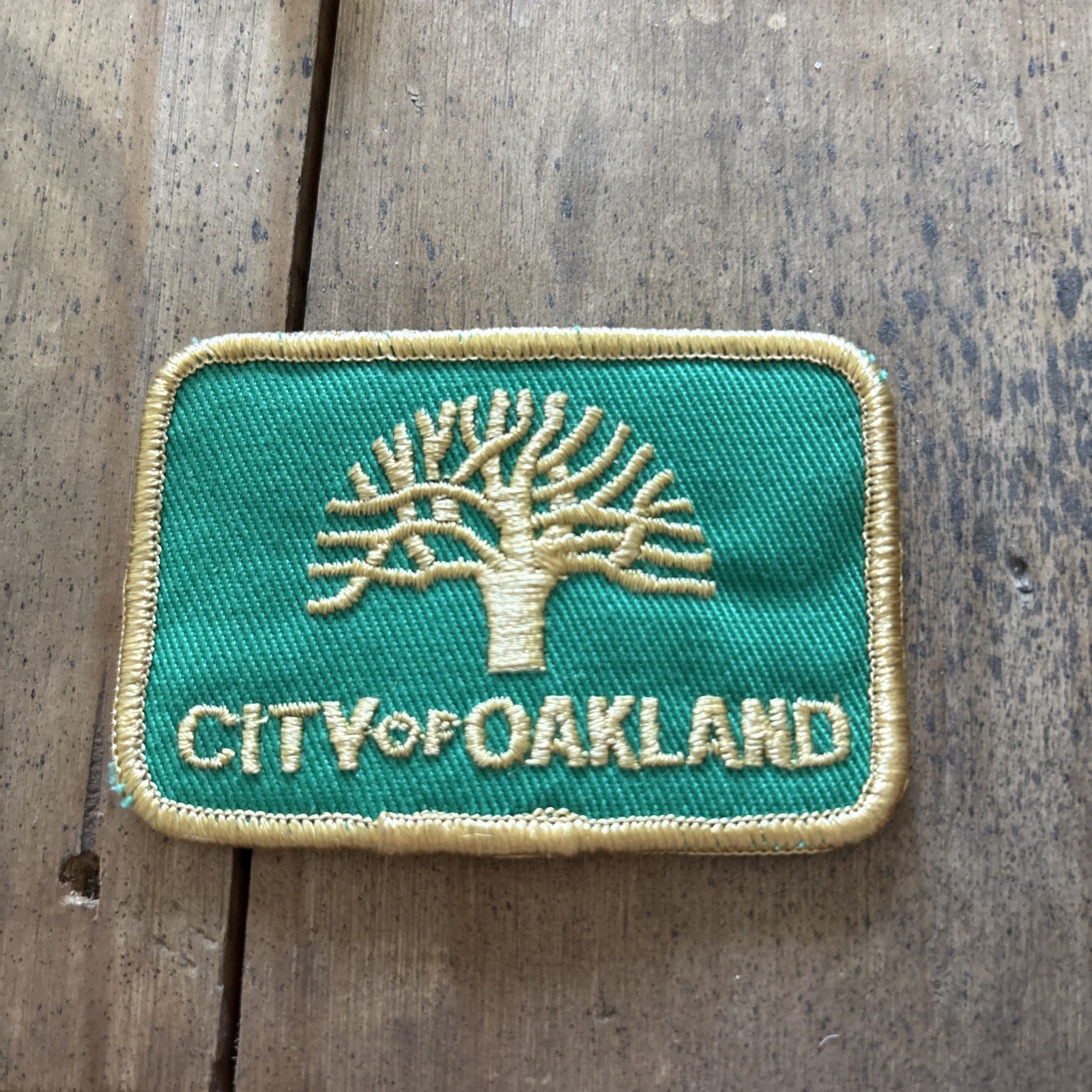 Vintage City of”OAKLAND” PUBLIC WORKS/PARKS Dept UNIFORM /SHIRT PATCH