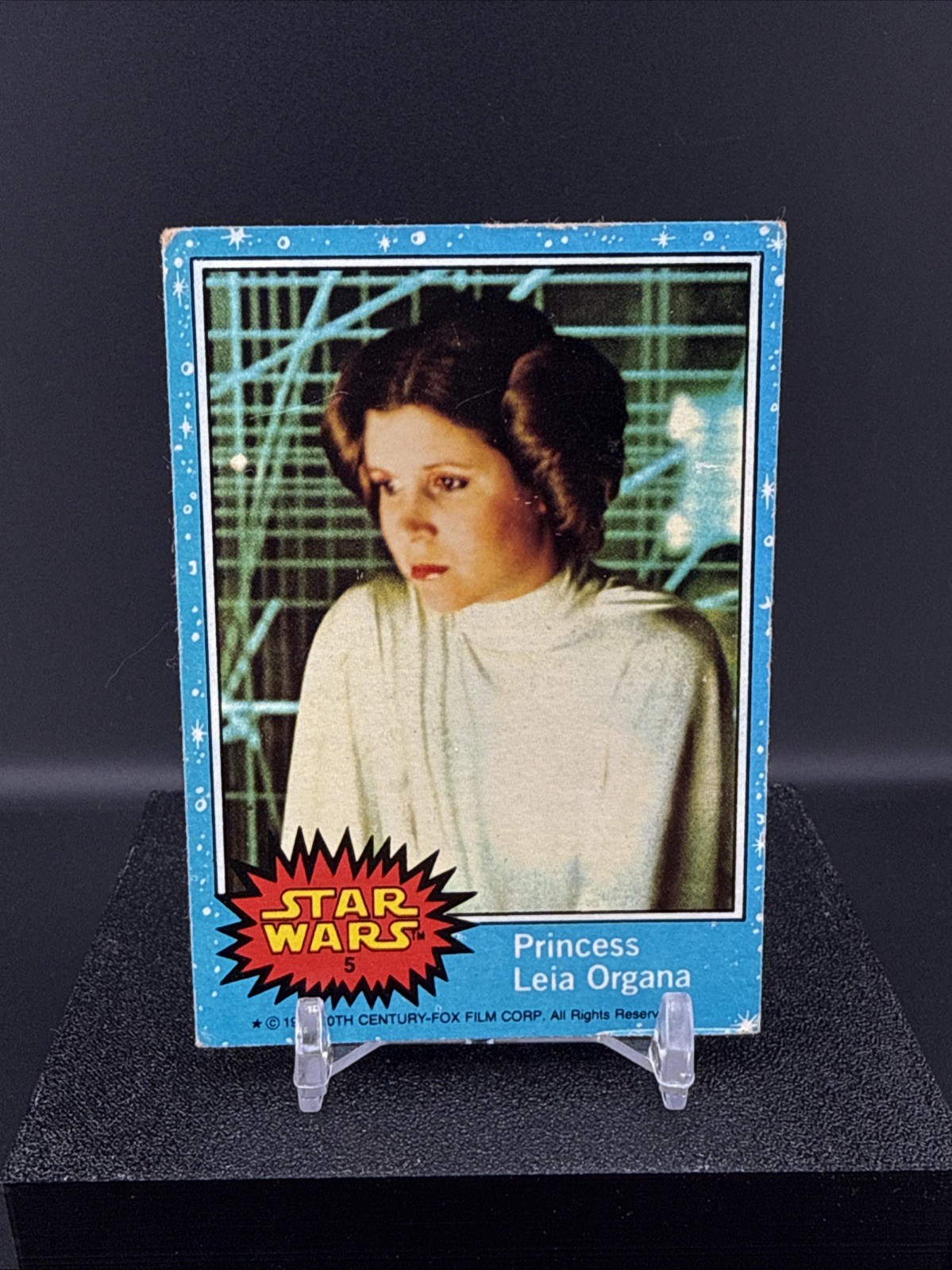 Vintage 1977 Topps Star Wars #5 Princes Leia Organa RC Series 1 