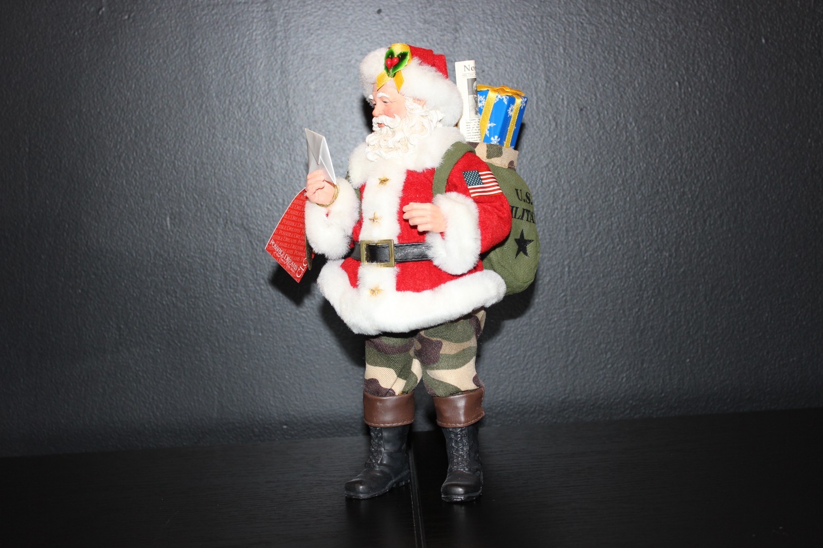 Possible Dreams Clothtique Santa XXOO from Home Figure #71100