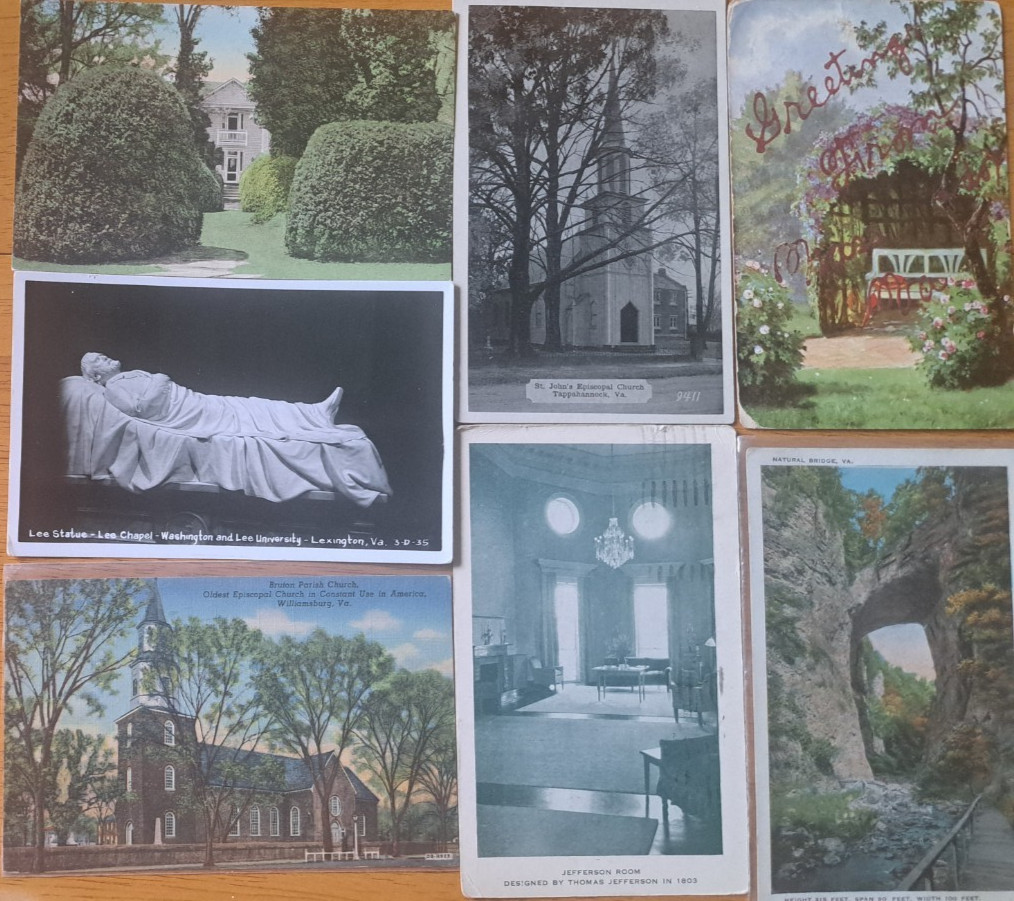 Lot of 13    VIRGINIA       Vintage VA Postcards      ca. 1920's-1940's
