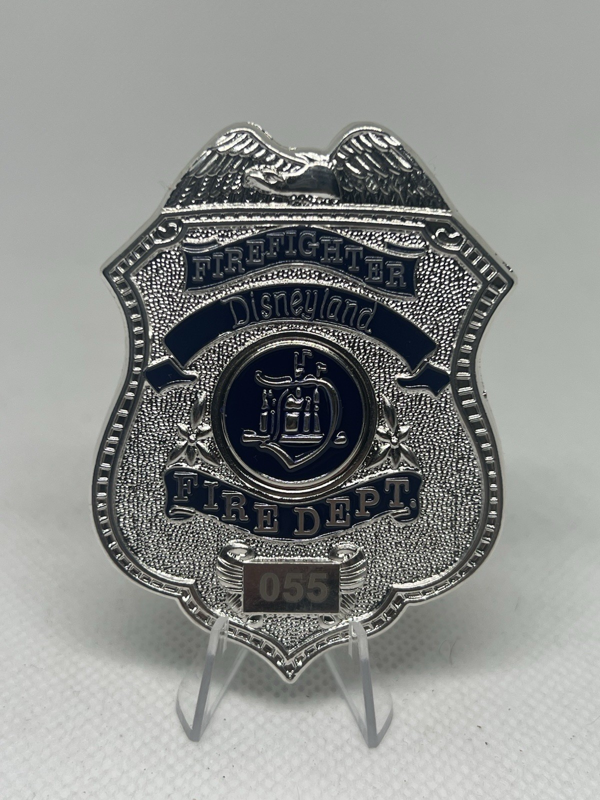 RARE Walt Disney Land Fire Department  Badge Serial #055 Established In 1955